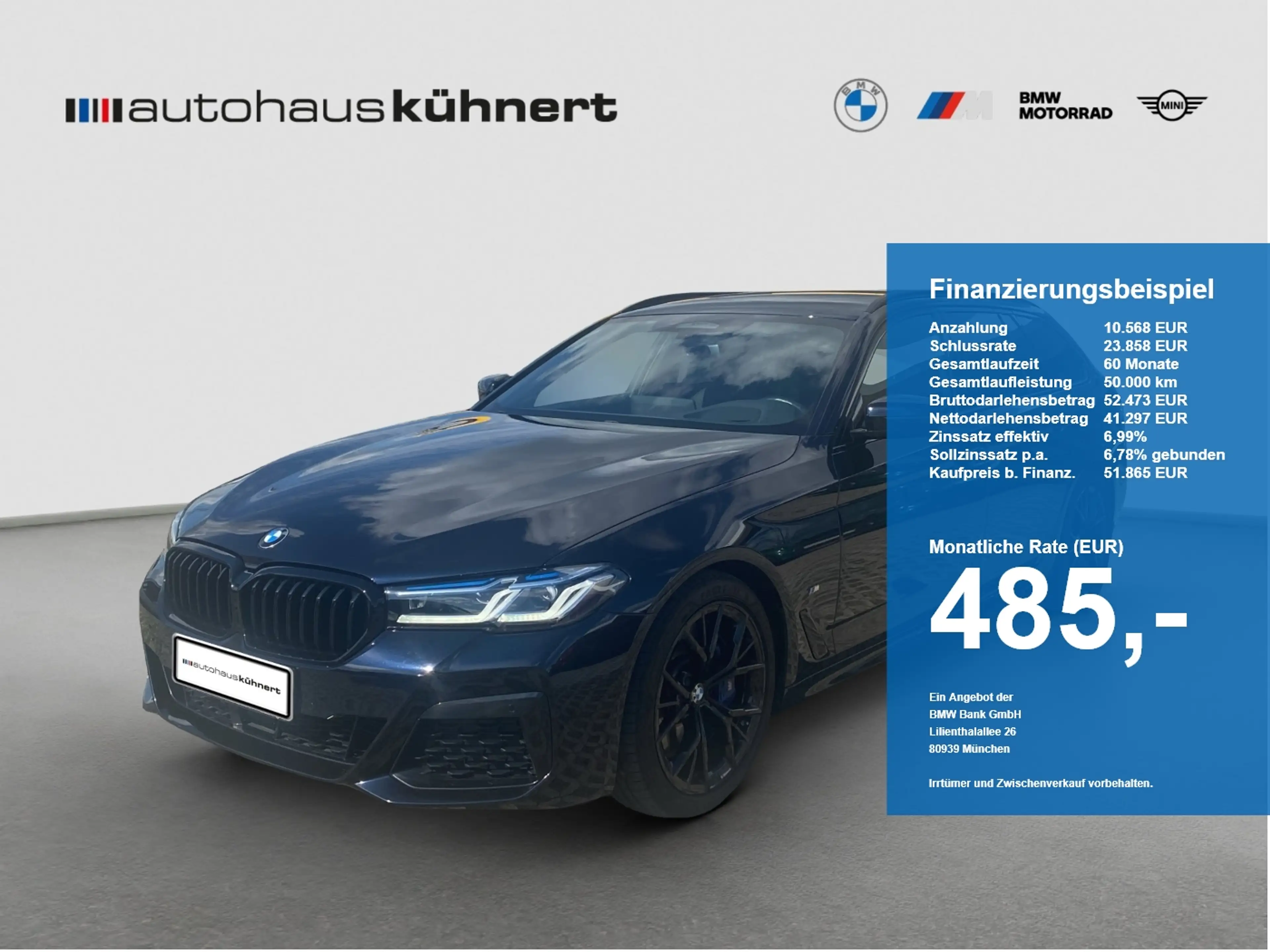 BMW 540 d xDrive Touring M-Sport ACC Laser Luftfed.