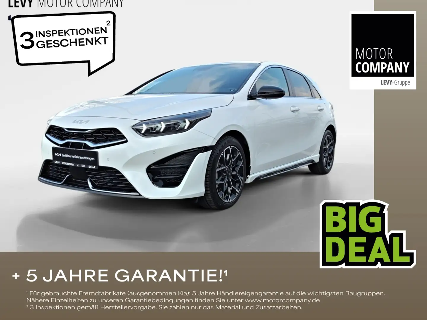 Kia Ceed / cee'd Ceed 1.6 D GT-Line +Automatik+Navi+R.Kam+All Blanc - 1