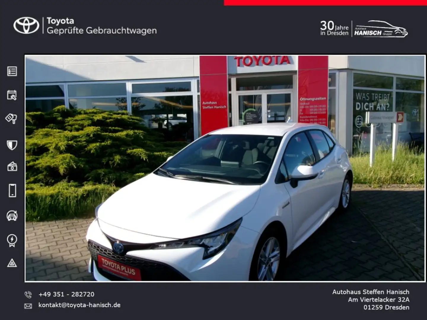 Toyota Corolla 1.8 Hybrid Comfort Weiß - 1