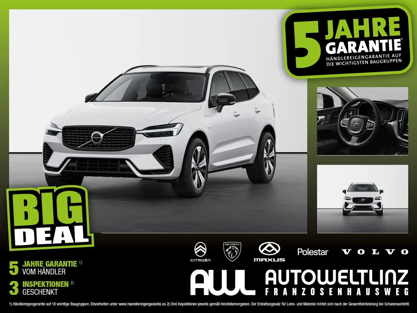Volvo XC60 Recharge T6 AWD Plug-in Hybrid Weiß - 1