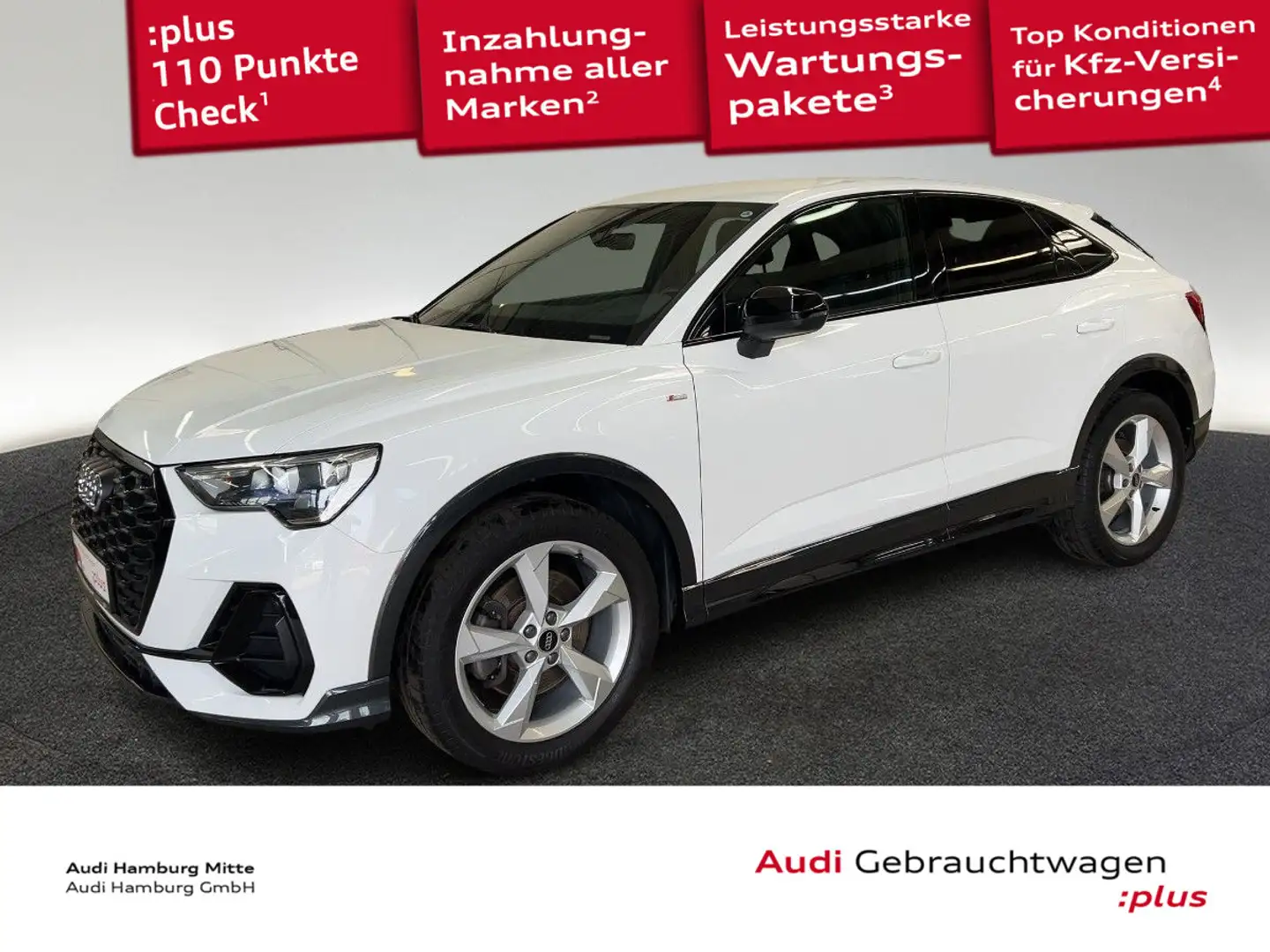 Audi Q3 40 TFSI S line quattro S tronic AHK Weiß - 1