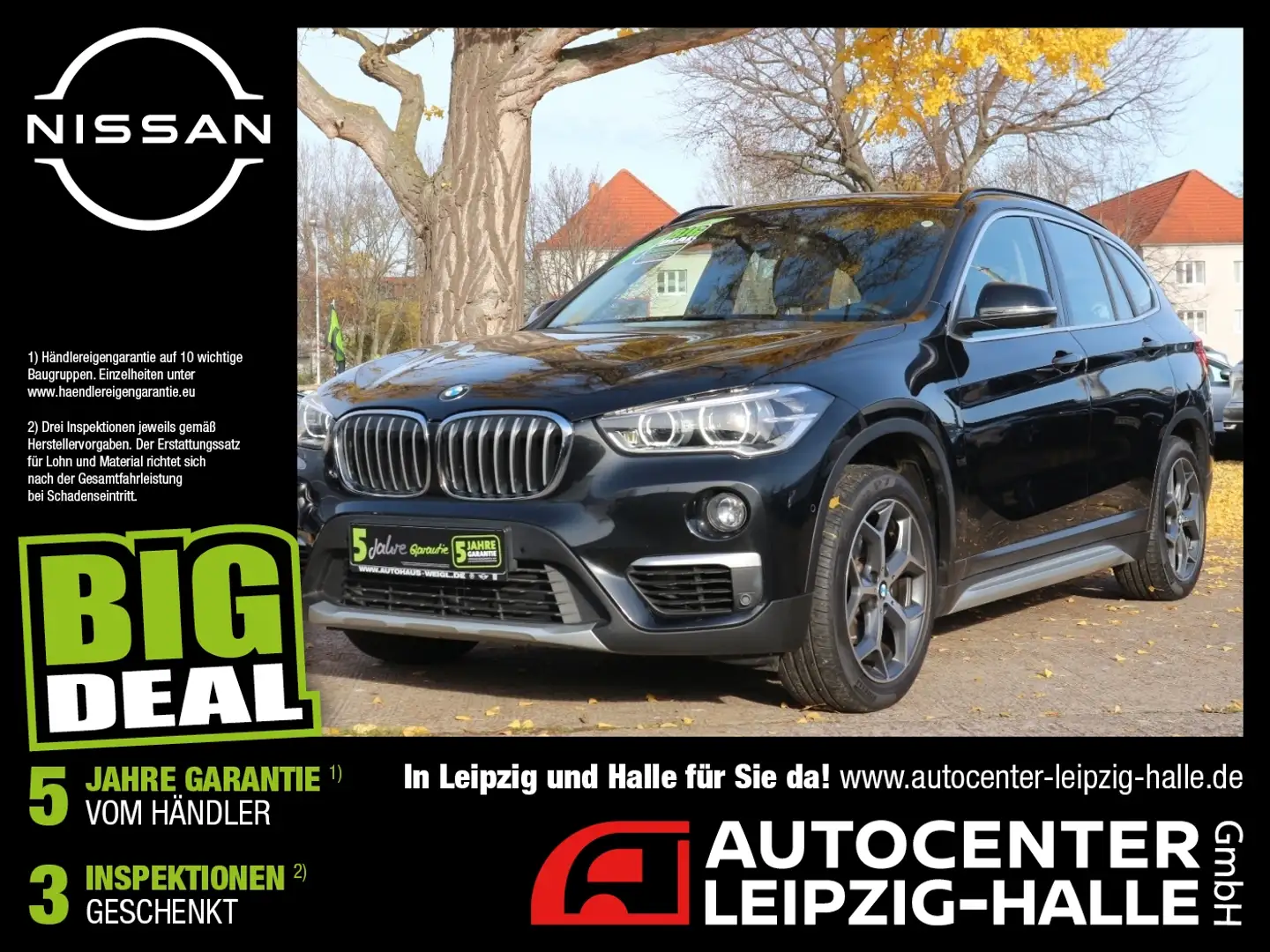 BMW X1 sDrive 18i xLine ACC AHK Navi Kamera LM Noir - 1