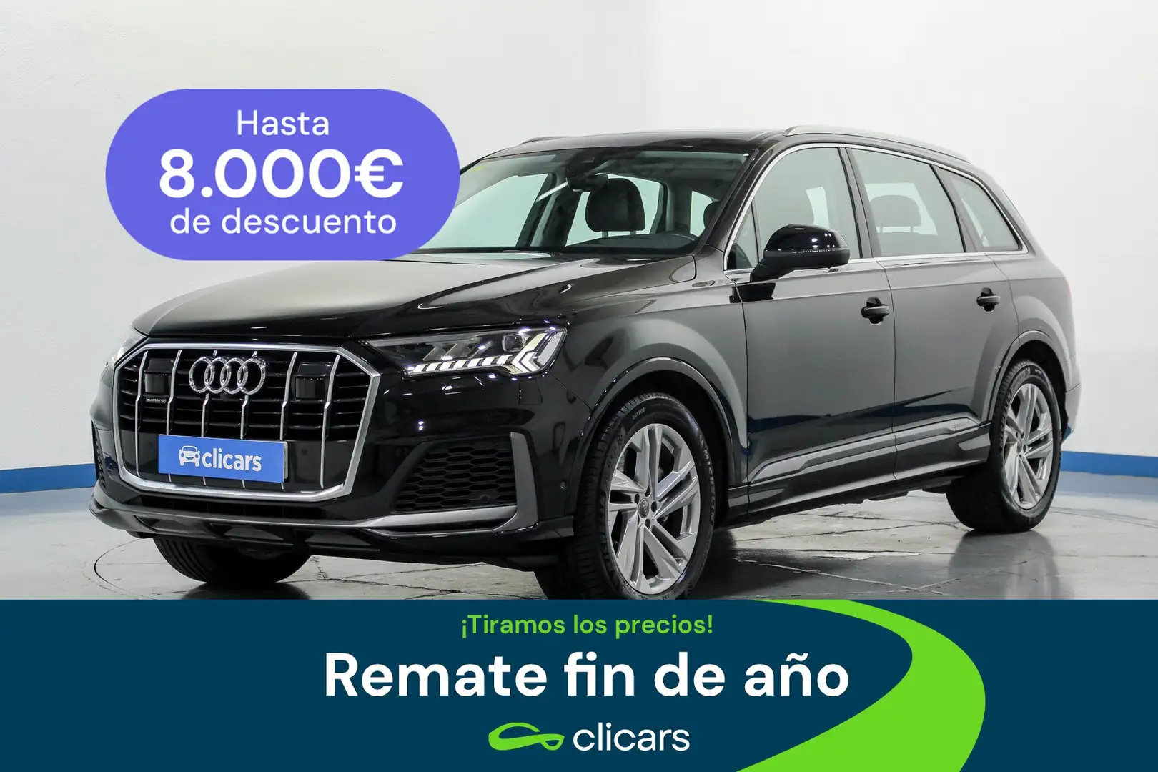 Audi Q7 50 TDI S line quattro Negro - 1