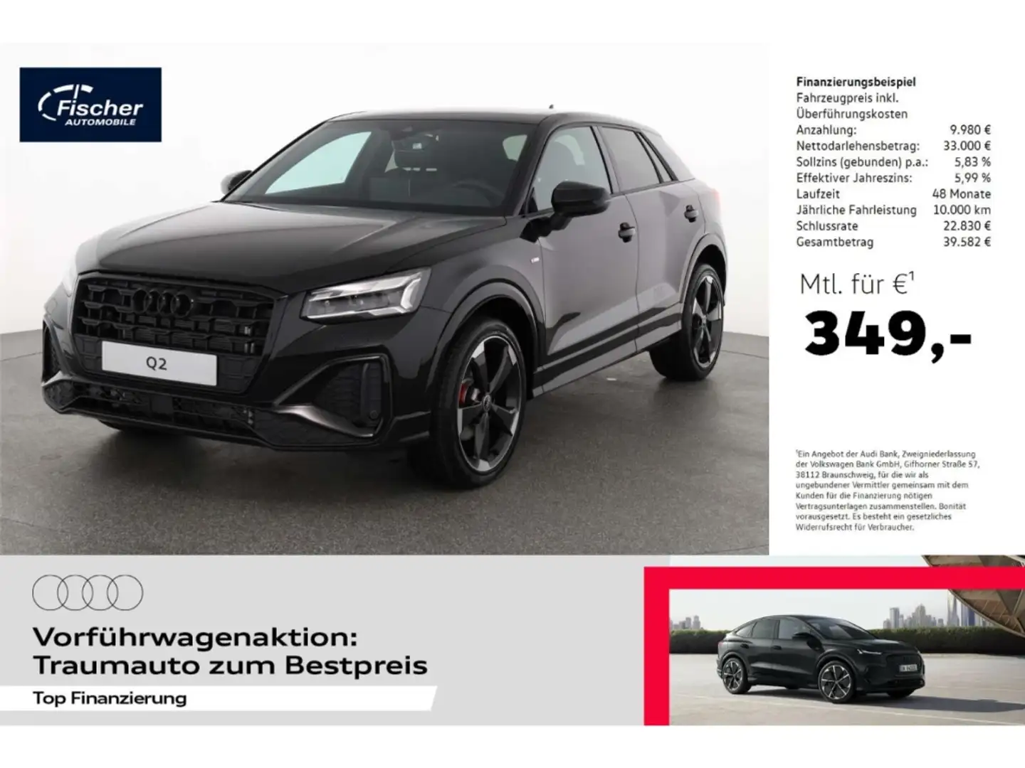 Audi Q2 35 TFSI S line LP: 63.010,- /Pano/Interieur S mit Schwarz - 1