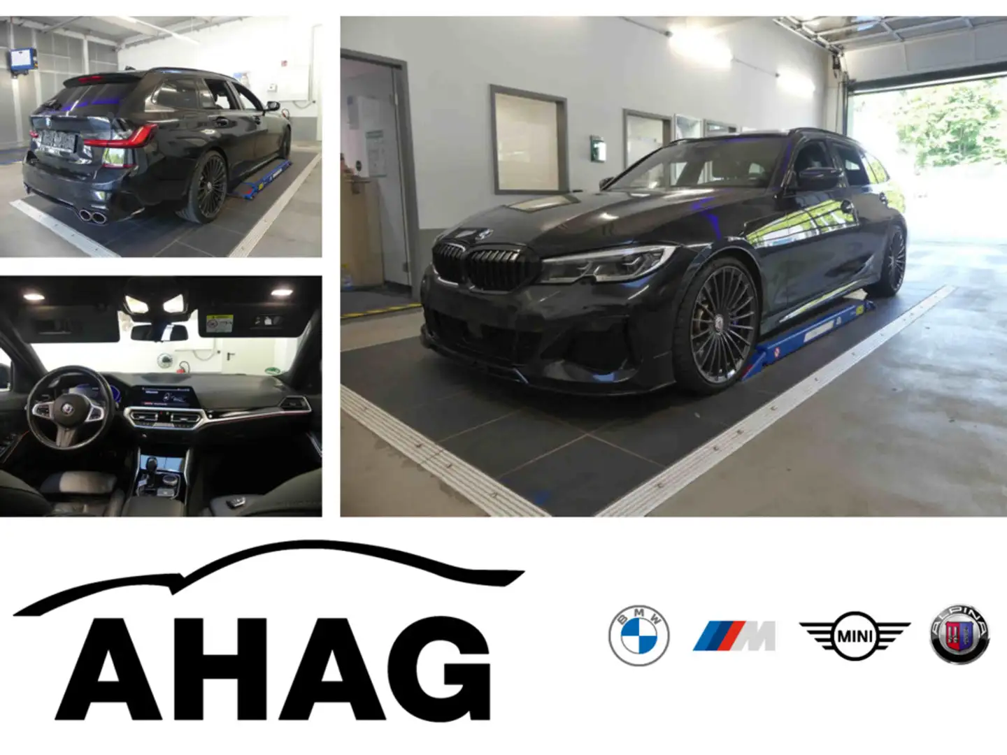 Alpina D3 S 3.0 Allrad Touring Navi Panoramadach LED Scheinw Fekete - 1