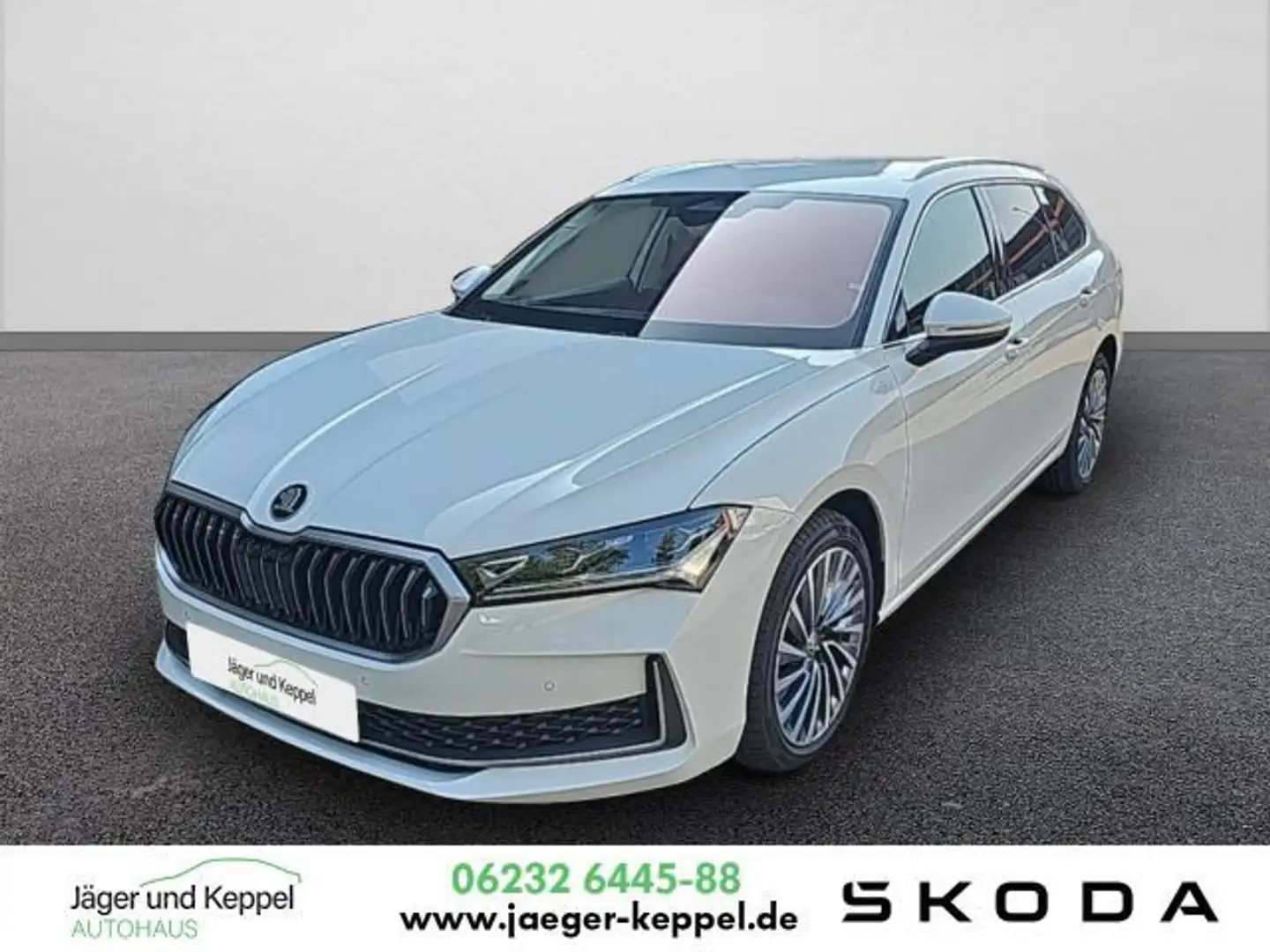 Skoda Superb Combi L&K 2,0 TDI 110 kW 7-Gang automat. Blanco - 1