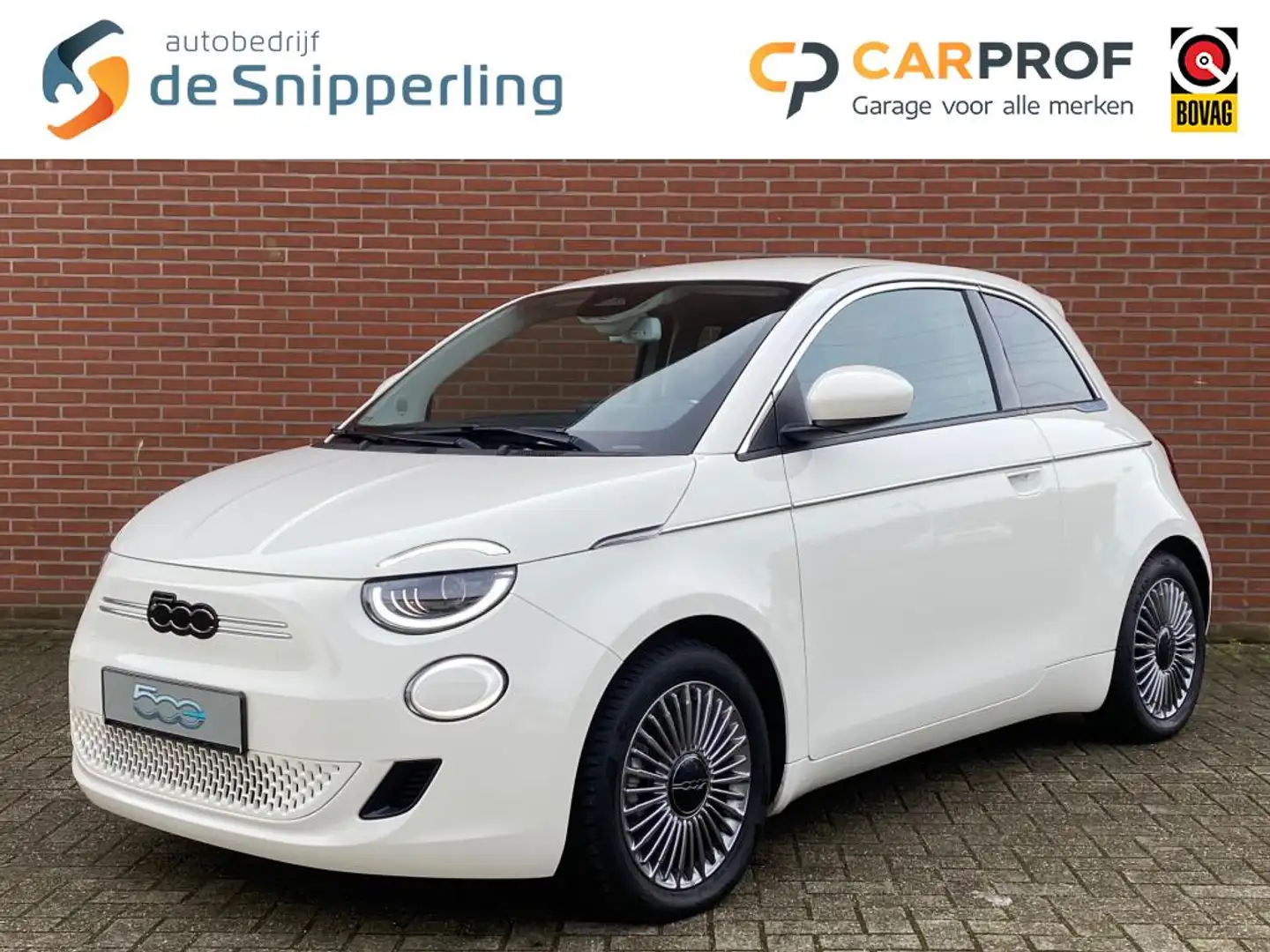 Fiat 500e 42 KWH ADAPT-CRUISE NAV LED CARPLAY LMV Wit - 1