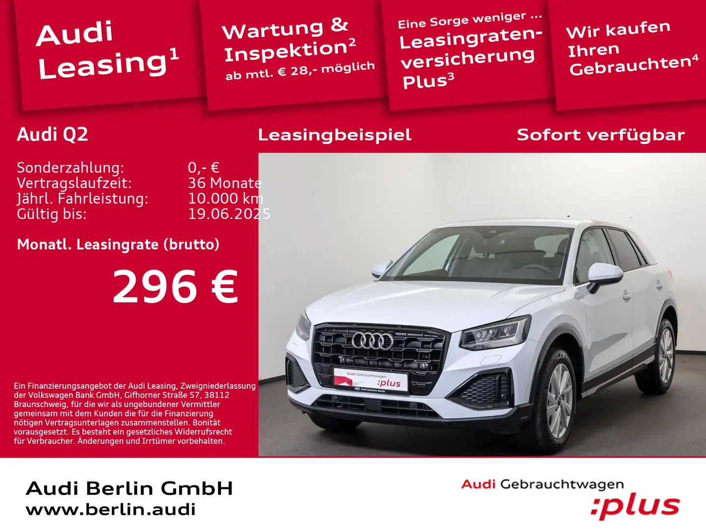 Audi Q2 Advanced 30 TDI S tr. NAVI LED PDC VIRTUAL Weiß - 1