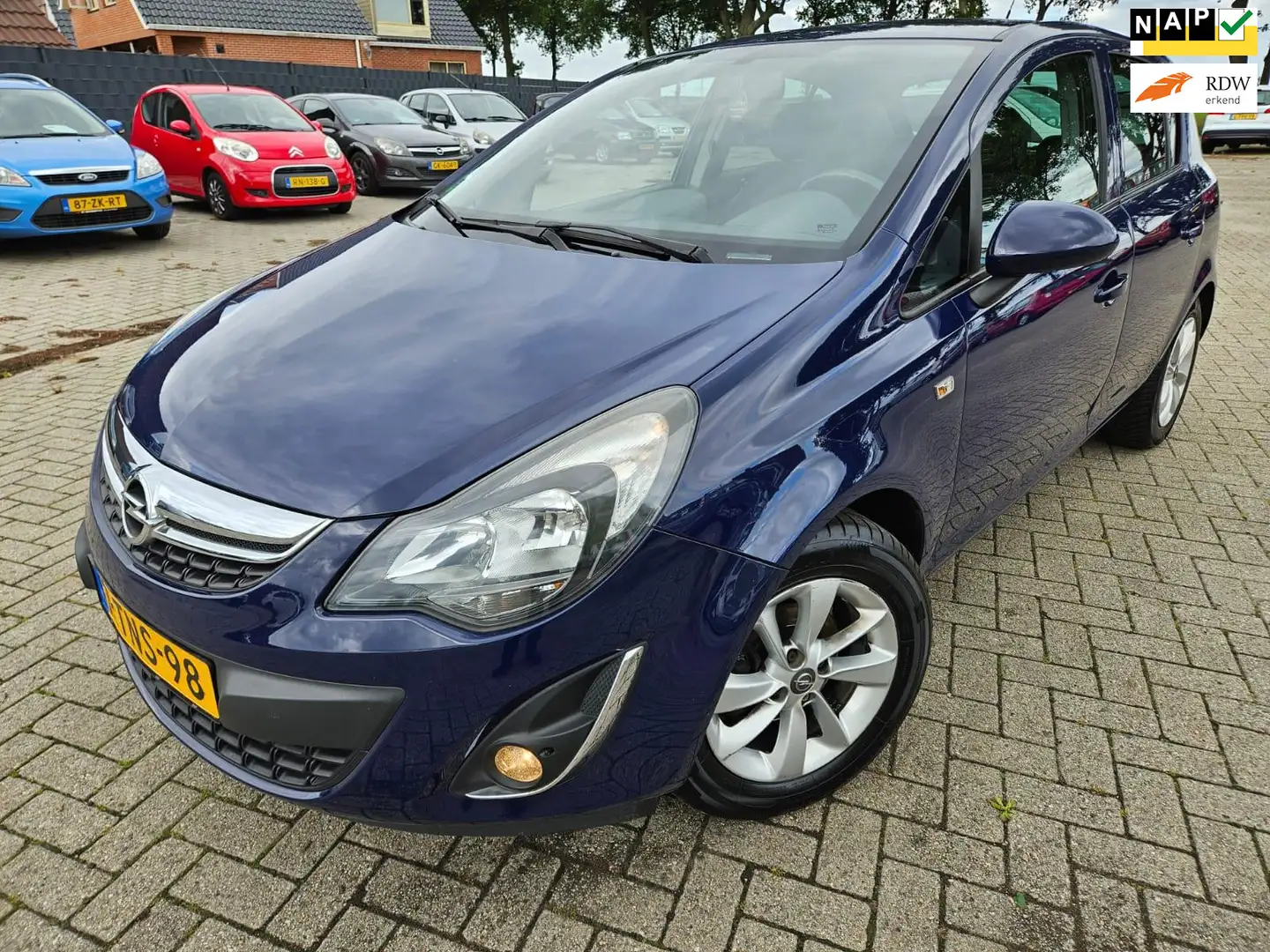 Opel Corsa 1.2 EcoFlex Design Edition LPG 5Drs. 2014. Climate Blauw - 1