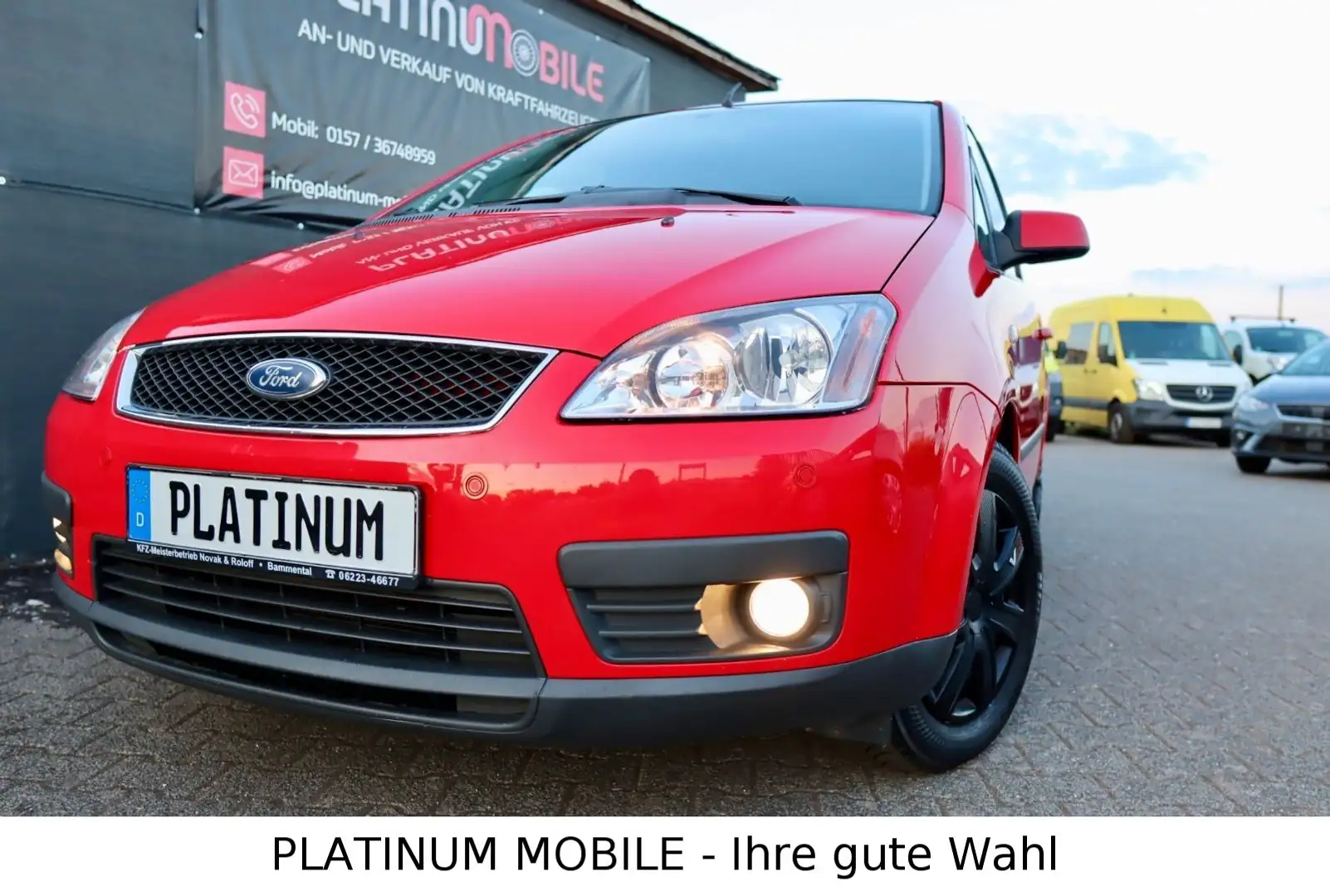 Ford C-Max 1.8 Benzin | 2.Hand | TÜV + Inspektion NEU Rot - 1