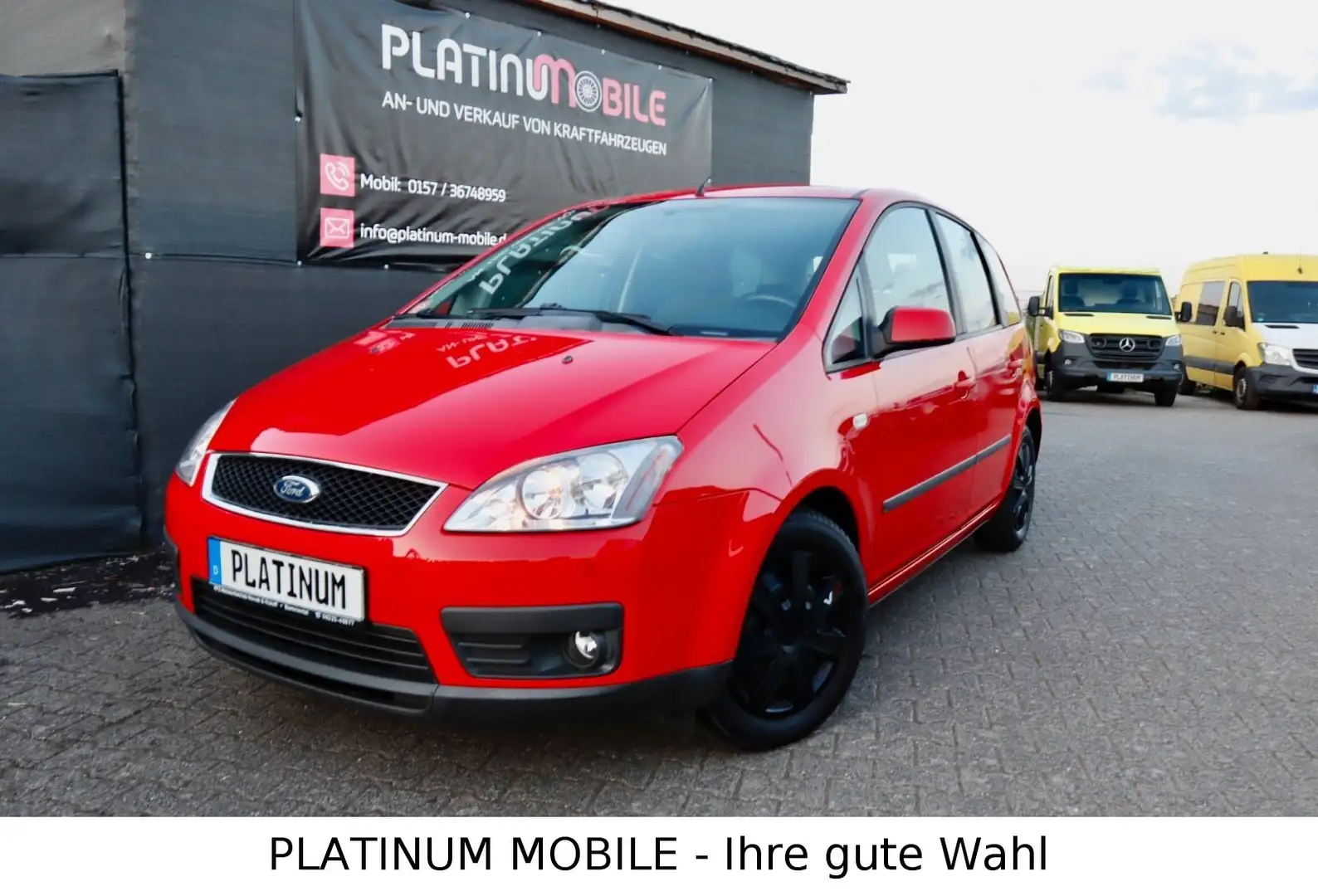 Ford C-Max 1.8 Benzin | 2.Hand | TÜV + Inspektion NEU Rot - 2