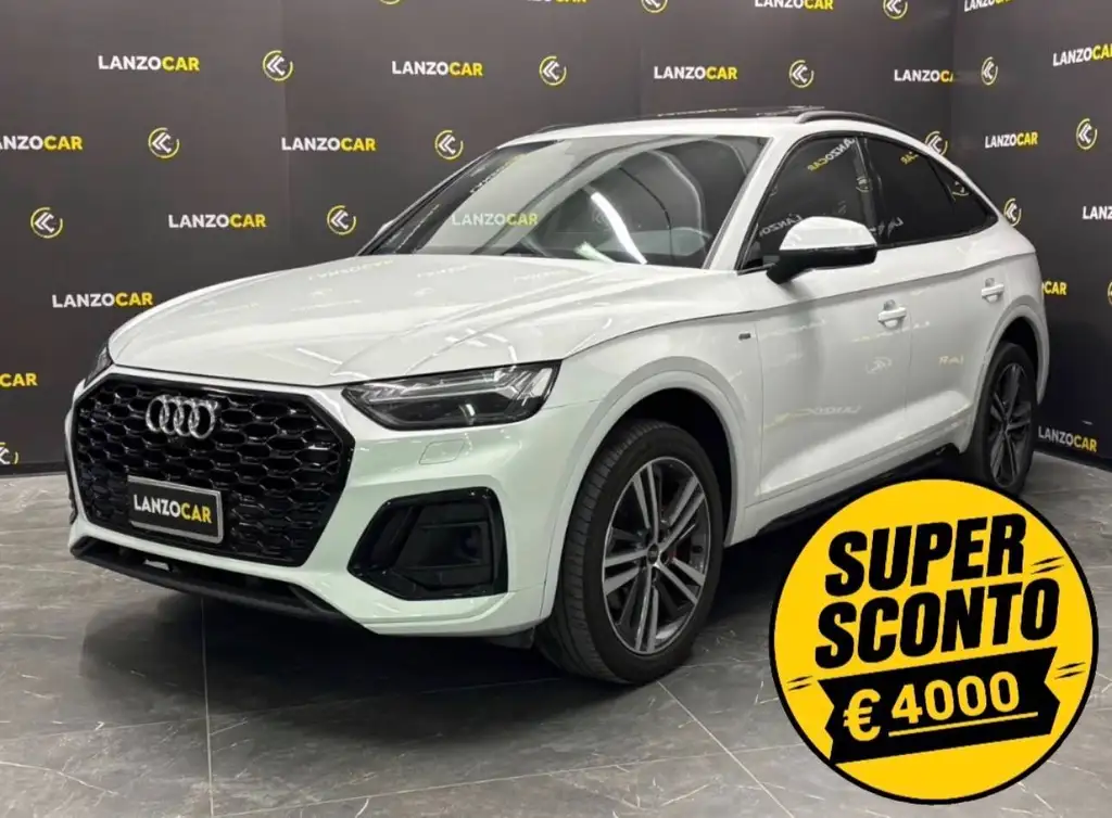 Audi Q5, SPORTBACK 40 QUATTRO S-LINE PLUS *TETTO ELETTRICO*, colore bianco, 2023, diesel | usata in vendita da LANZOCAR