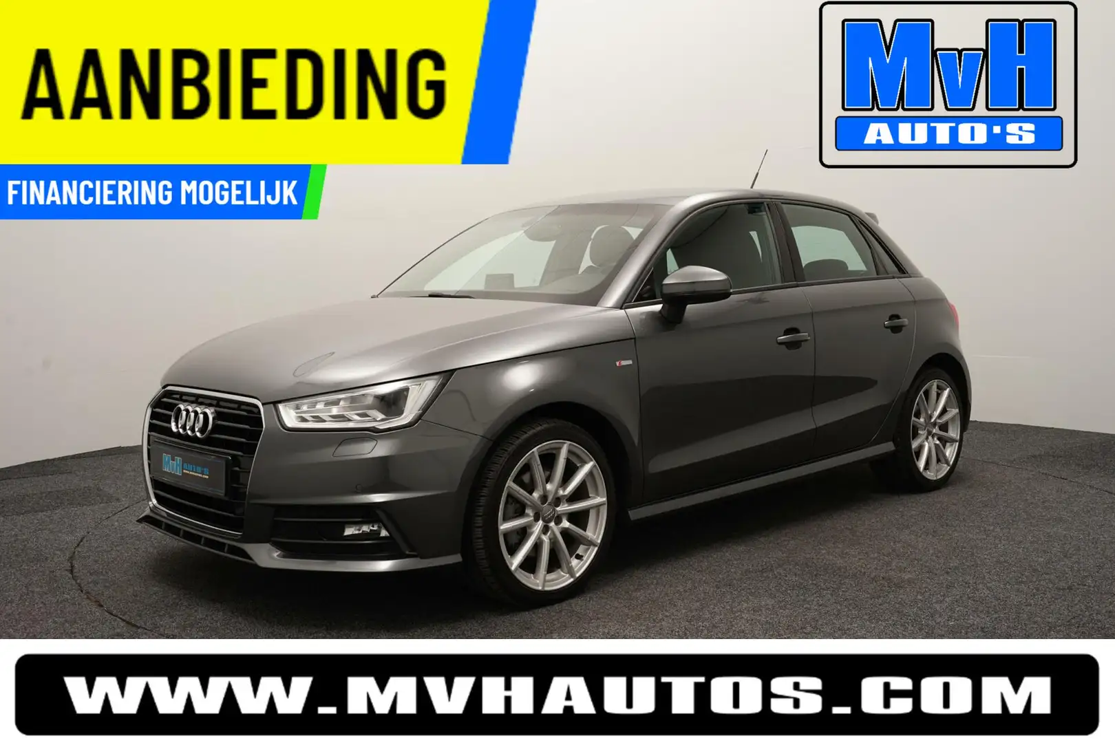 Audi A1 Sportback 1.4 TFSI Sport S-Line|S-Tronic|CAMERA|NA Grijs - 1