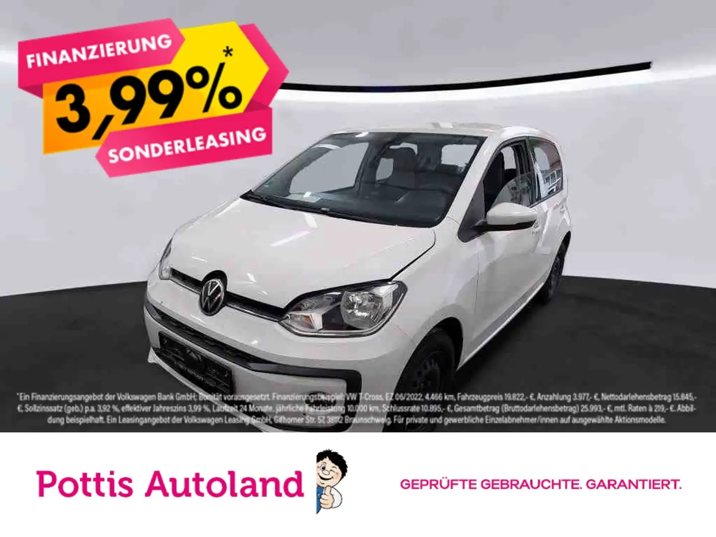 Volkswagen up! 1.0 MPI MOVE UP! SITZHZG WINTERPAKET KLIMA Blanco - 1