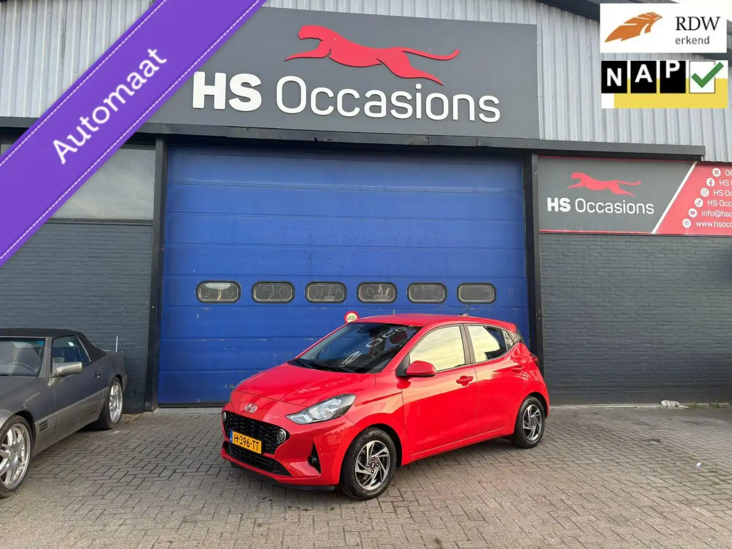 Hyundai i10 NAP carplay/garantie/airco/ Lane assist Rood - 1