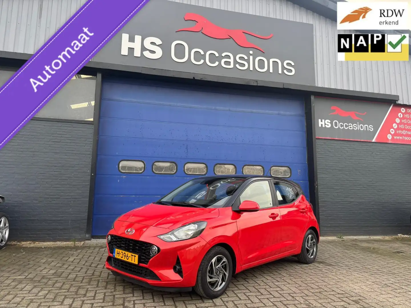 Hyundai i10 NAP carplay/garantie/airco/ Lane assist Rood - 1
