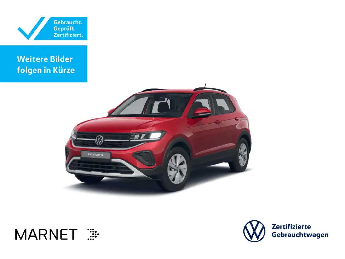 Volkswagen T-Cross 1.0 TSI DSG Life* Navi*AHK*Kamera*IQ-Dri Rot - 1