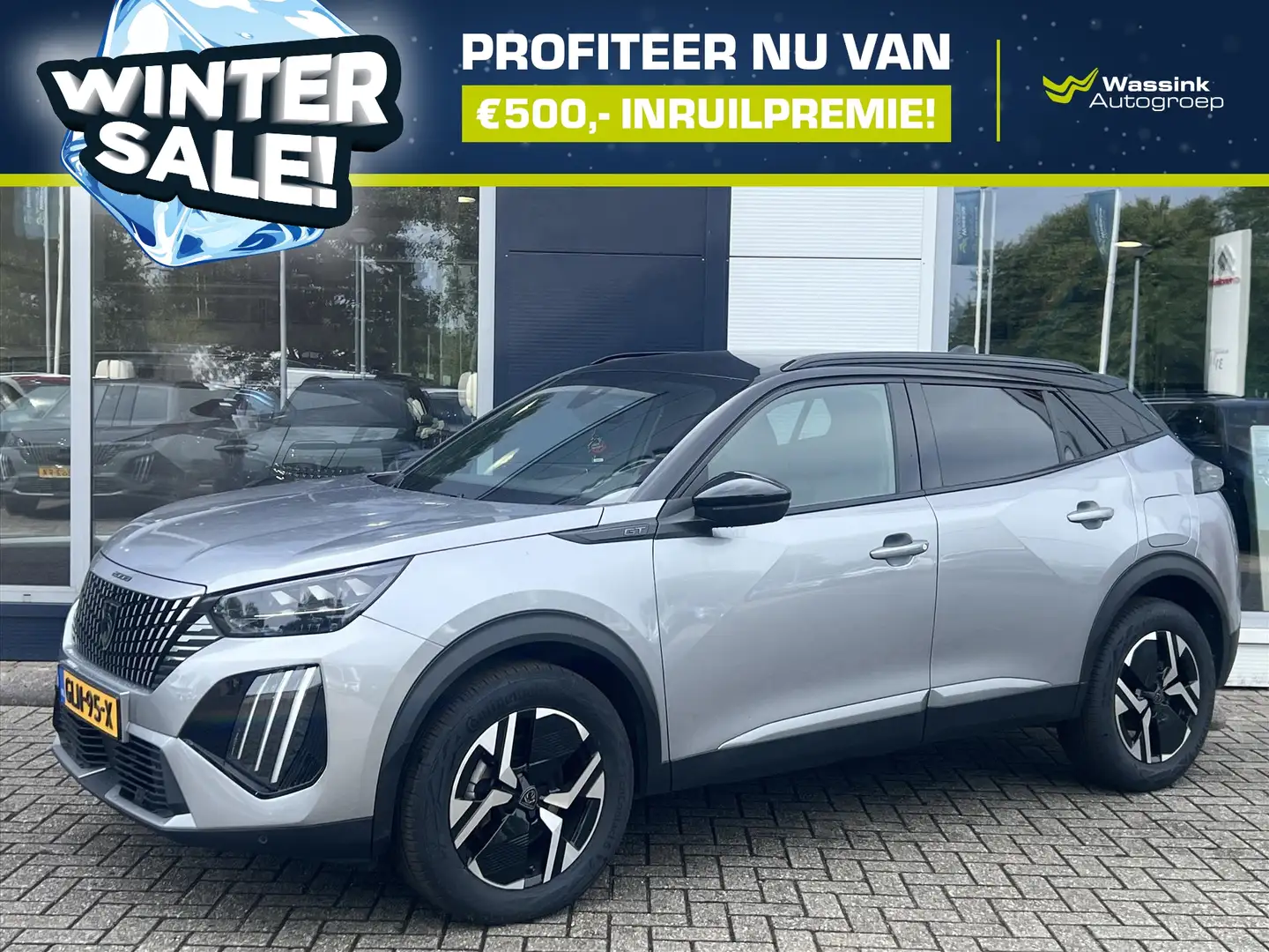 Peugeot 2008 1.2 Hybrid 145pk Automaat GT | WINTERSALE | Naviga Gris - 1