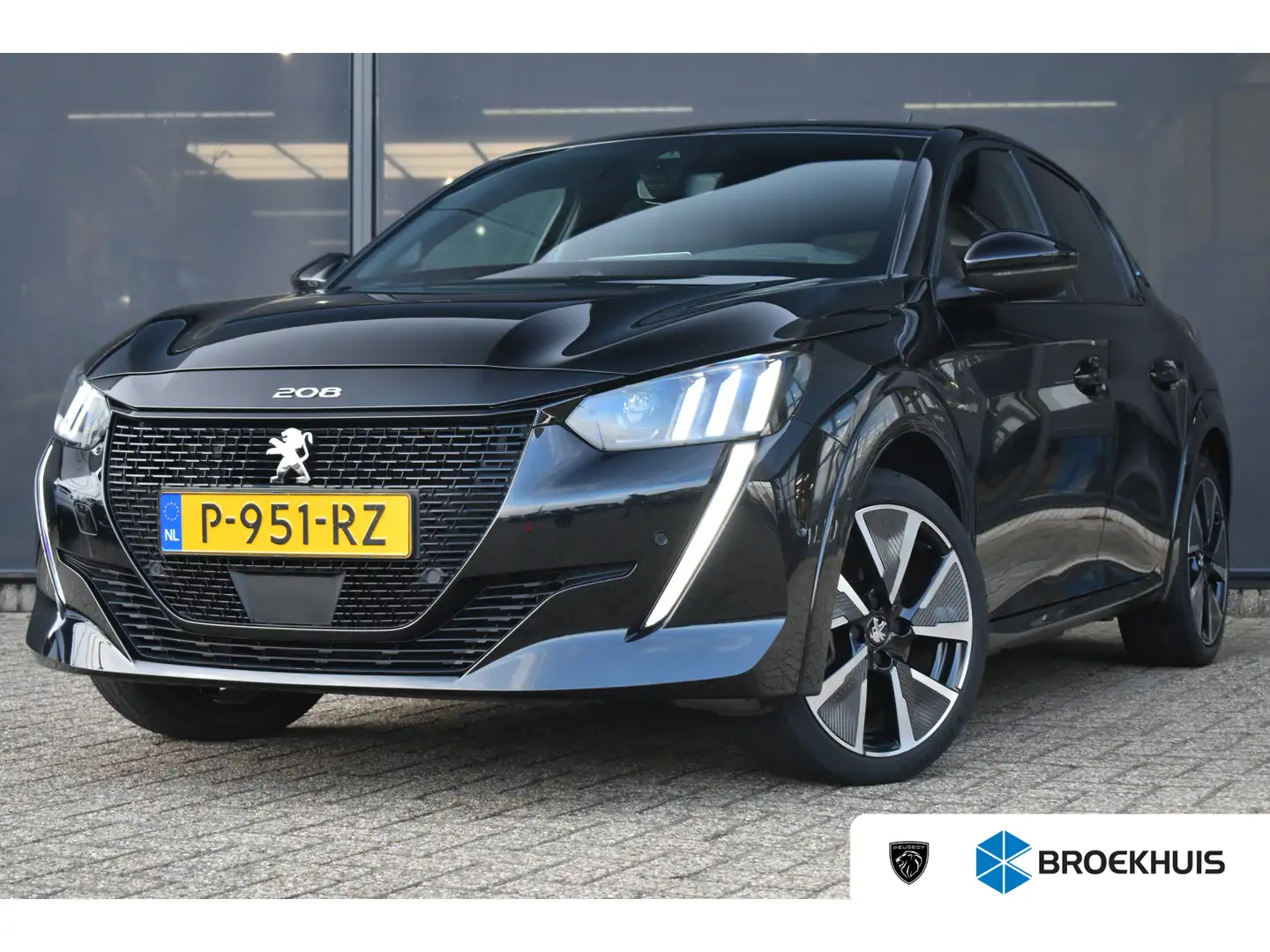 Peugeot e-208 EV GT 350 50 kWh 3 Fase 87%SOH! | 3D Navigatie | S Noir - 1
