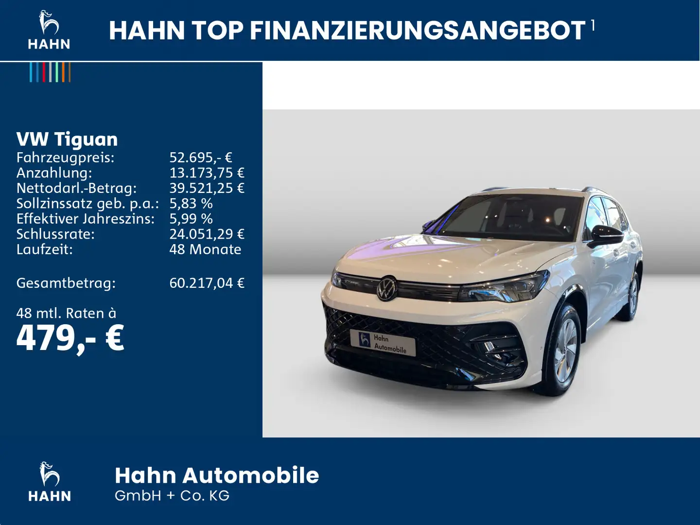 Volkswagen Tiguan R-Line 2,0 l TDI SCR 4MOTION 142 Weiß - 2
