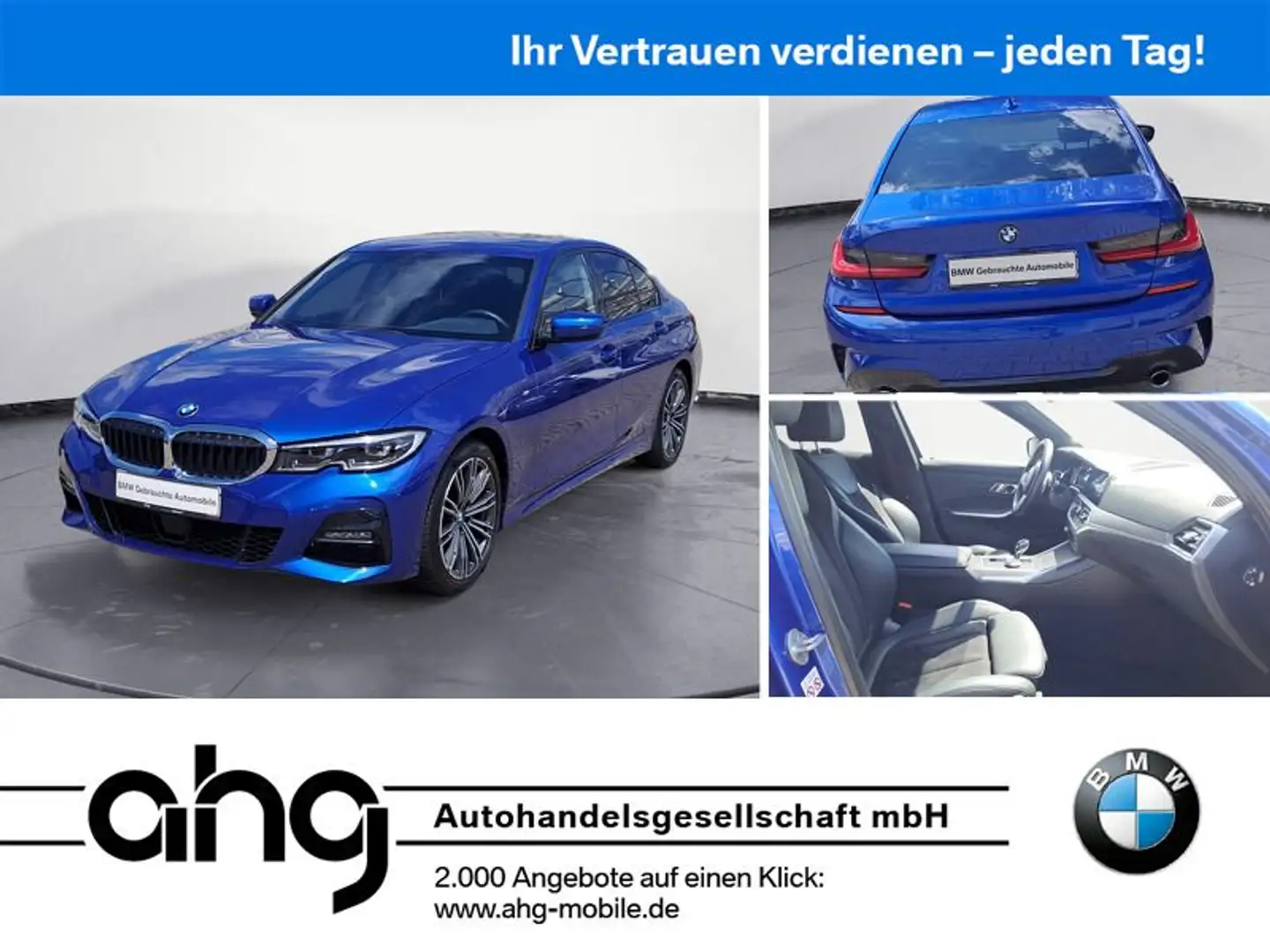 BMW 320 d xDrive M Sport Automatik Sport Aut. AHK Blau - 1