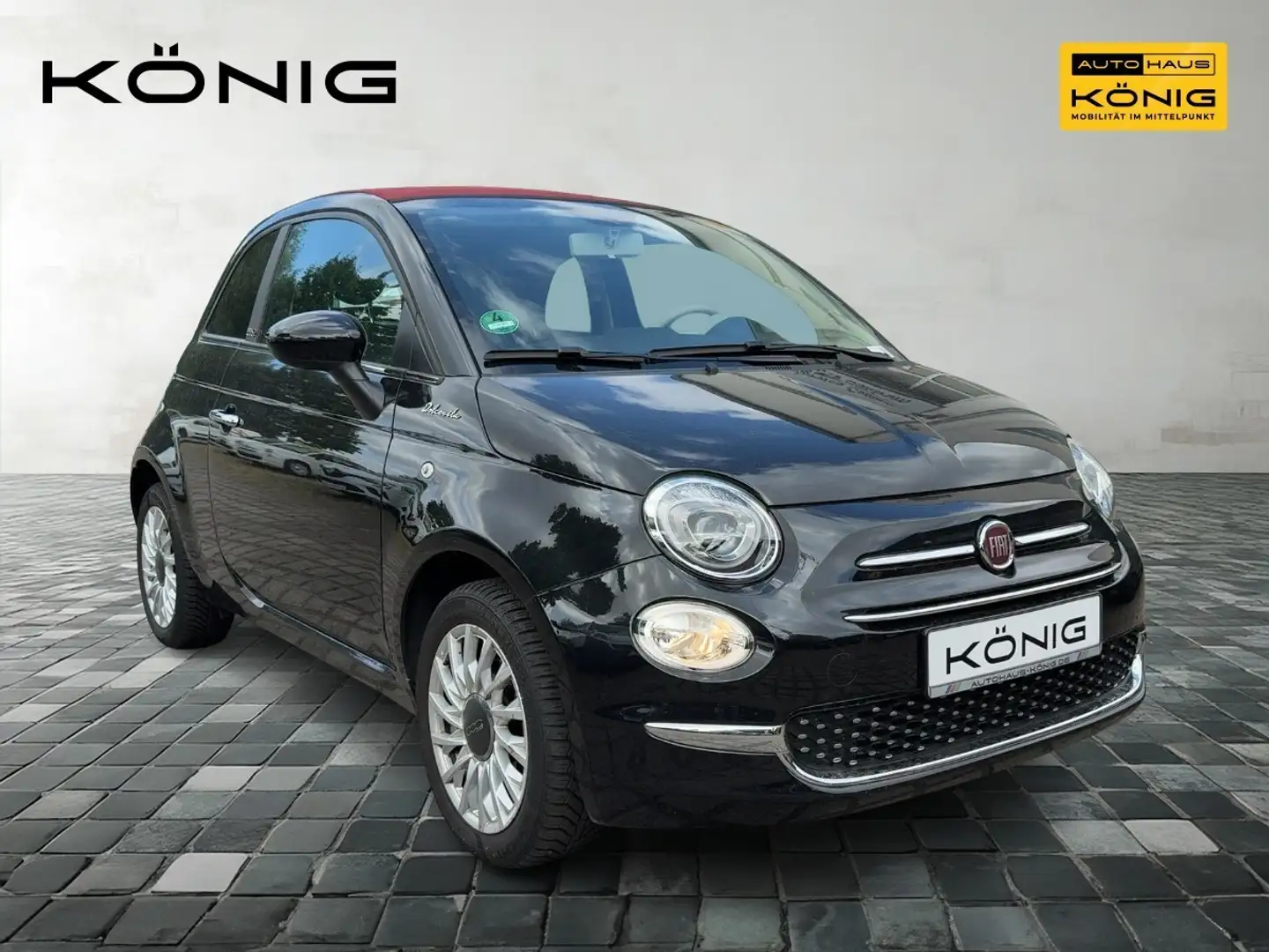 Fiat 500C MY21 Dolcevita Sitzheizung, PDC, Allwetter Schwarz - 2