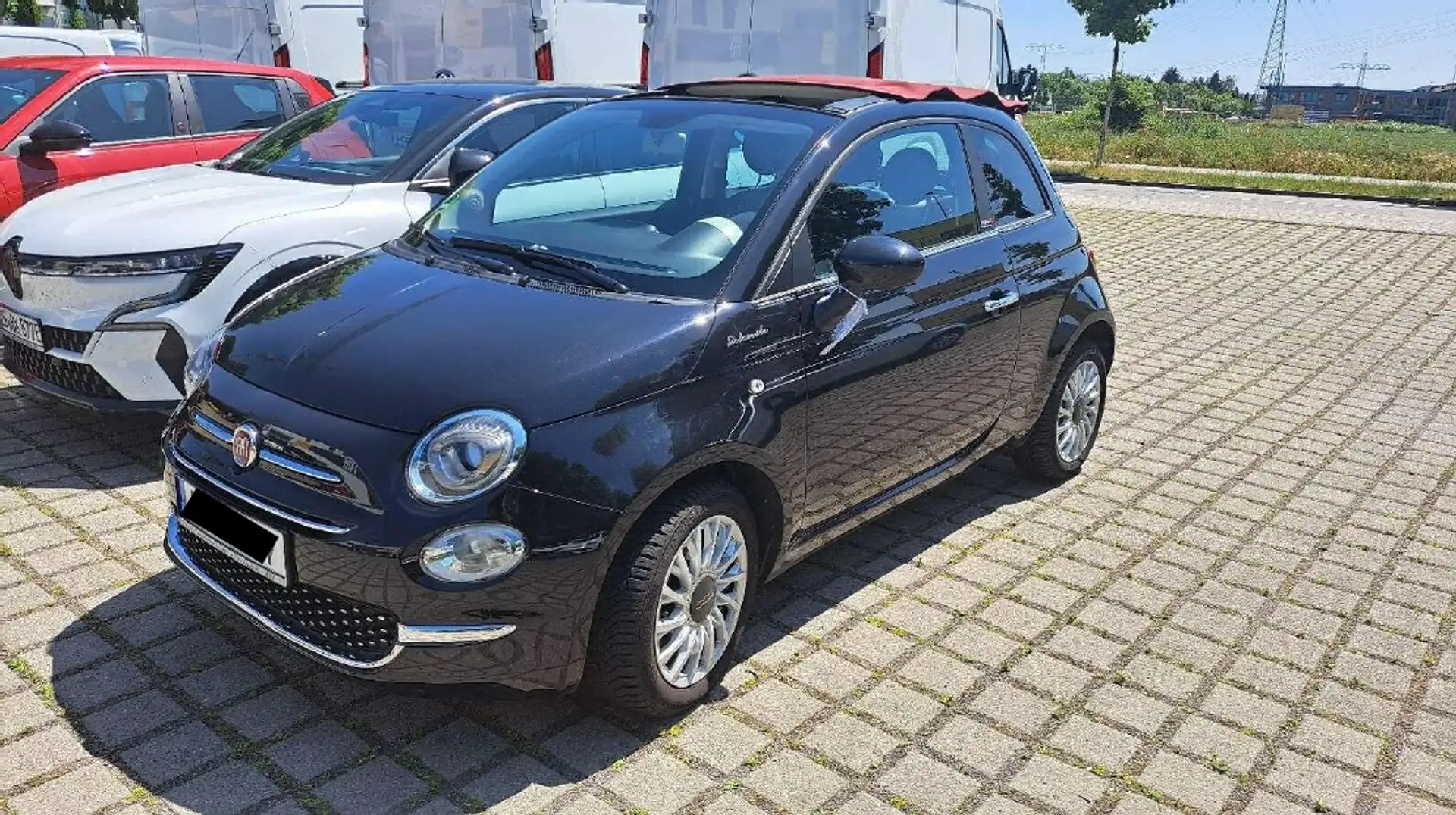 Fiat 500C MY21 Dolcevita Sitzheizung, PDC, Allwetter Schwarz - 1
