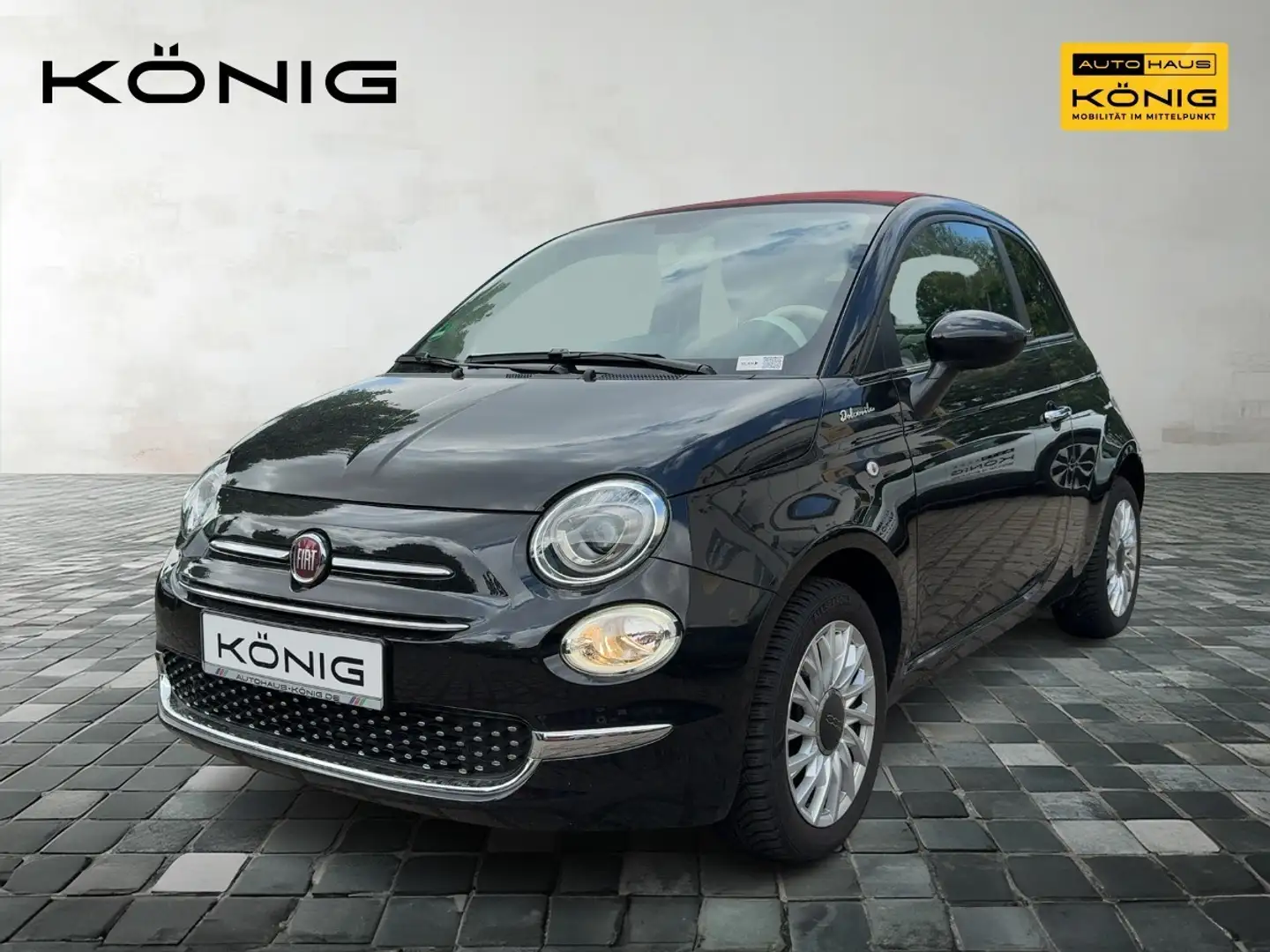 Fiat 500C MY21 Dolcevita Sitzheizung, PDC, Allwetter Schwarz - 1