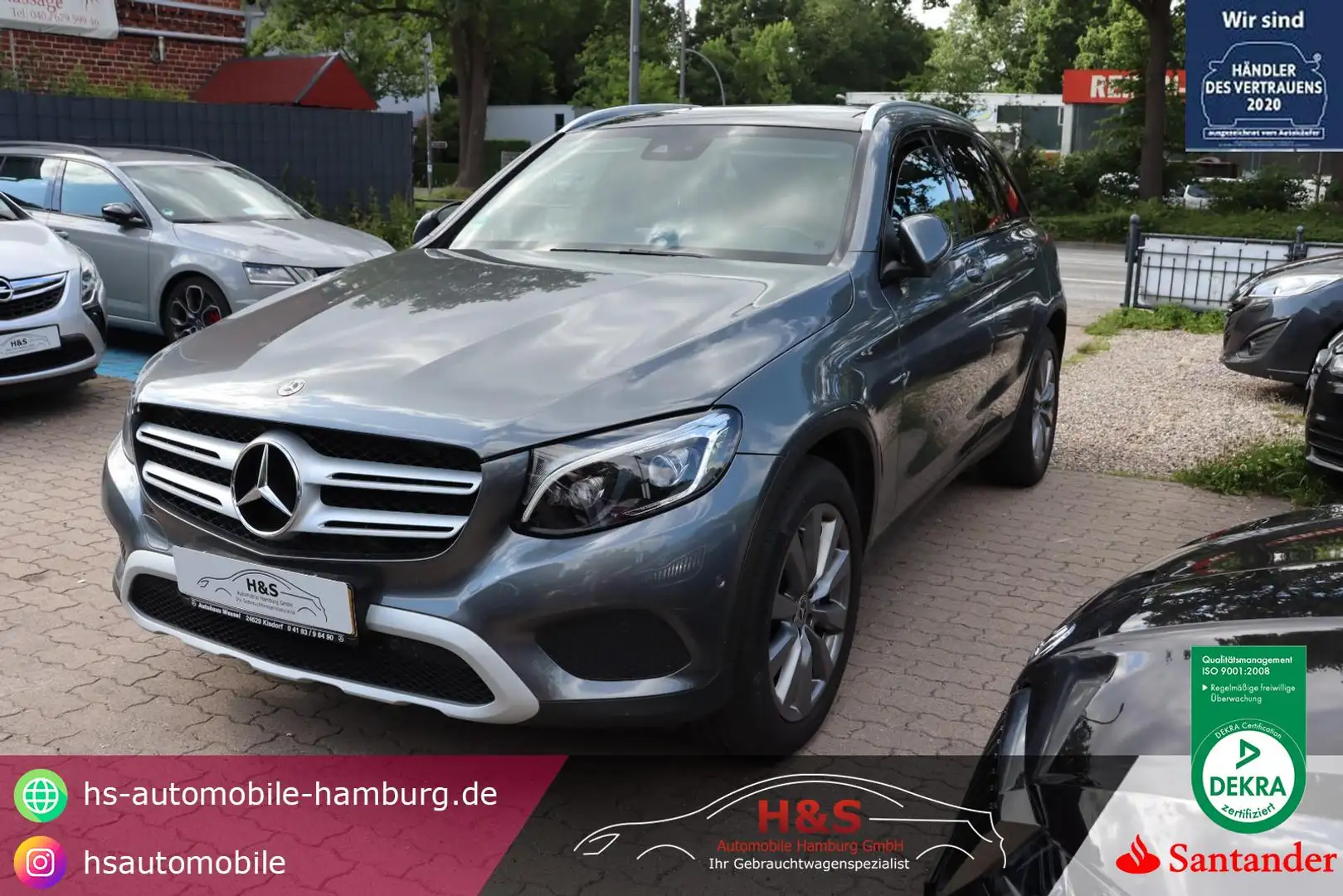 Mercedes-Benz GLC 250 d 4Matic*AHK*PANO*KAMERA*LEDER Grau - 1