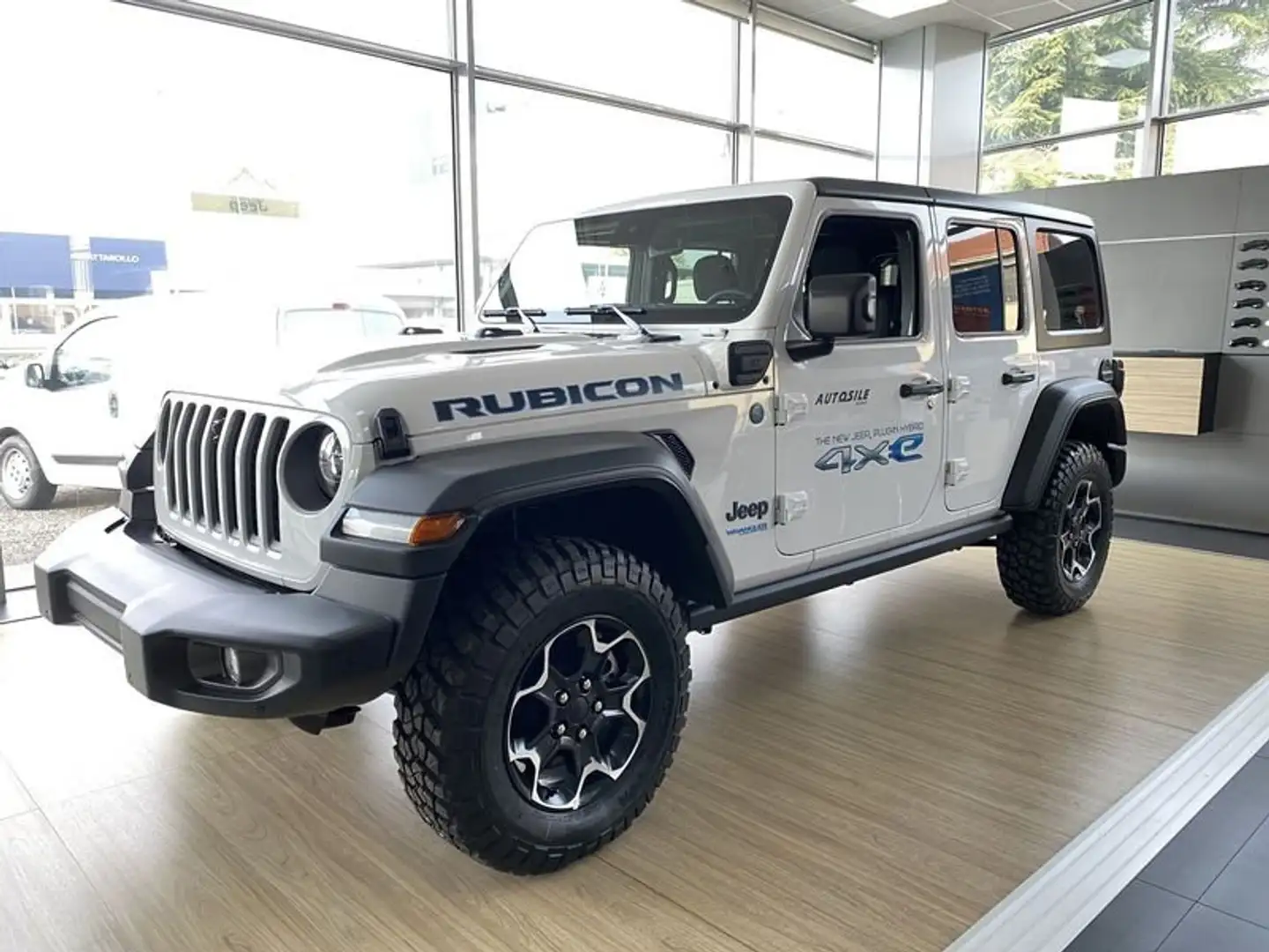 Jeep Wrangler Unlimited 2.0 PHEV ATX 4xe Rubicon Bianco - 1