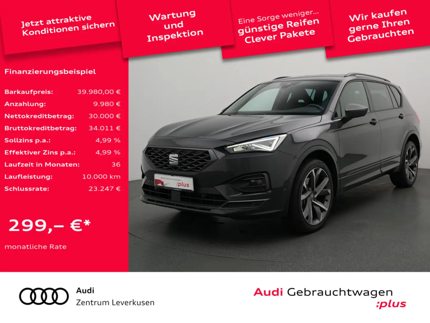 SEAT Tarraco FR 4Drive ACC NAVI MEMORY KAM SHZ Grau - 1