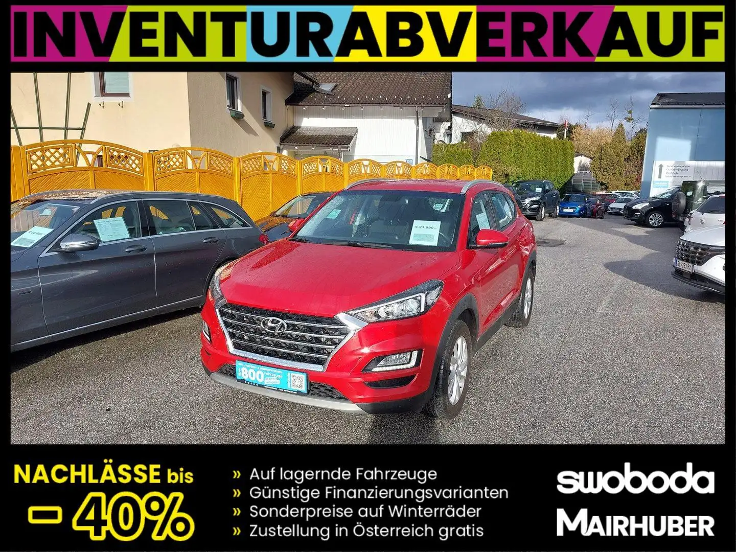 Hyundai TUCSON Tucson Level 3 1,6 T-GDi 4WD DCT Rosso - 1