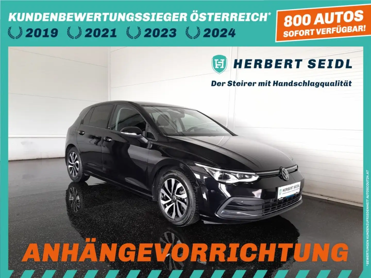 Volkswagen Golf VIII ACTIVE 2,0 TDI DSG *SKY / MATRIX-LED / HEAD-UP / VIRTUELL PRO / NAVI / AHV & KAMERA / ACC / KEYLESS* Schwarz - 1