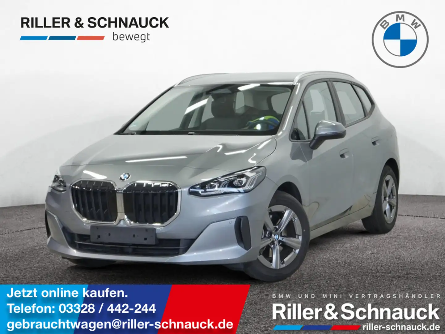 BMW 218 i Active Tourer LED+NAVI+KAM+SHZG Grau - 1