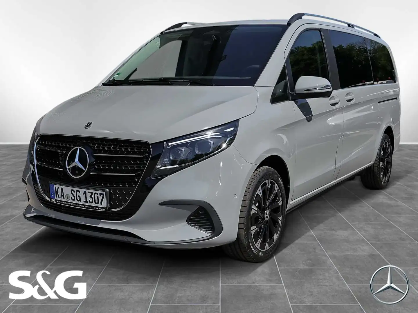 Mercedes-Benz V 300 d STYLE Lang AHK+M-LED+MBUX+Totwink+RüKam Grijs - 1