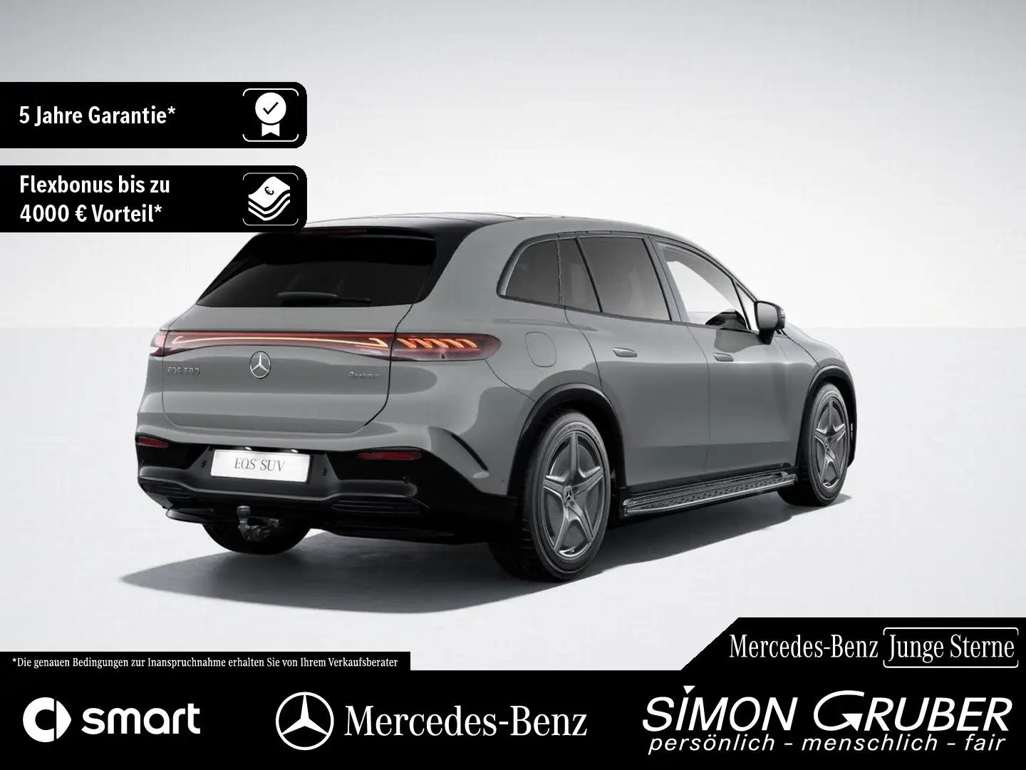 Mercedes-Benz EQS SUV EQS 580 4M SUV AMG Pano HUD Massage Sitzkl. AHK Grau - 2