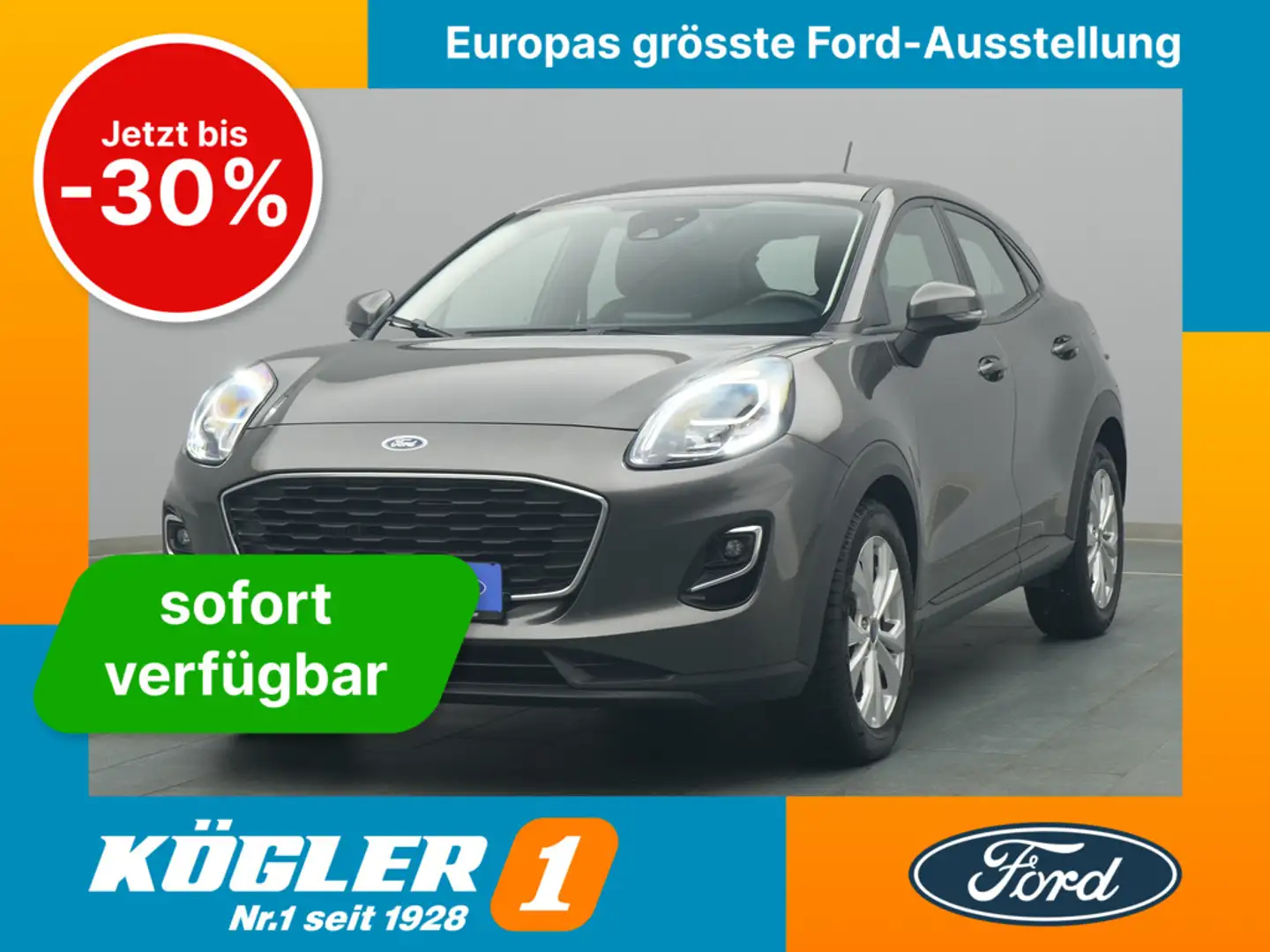 Ford Puma Cool&Connect 95PS/Komfort-Paket/LED Grijs - 1