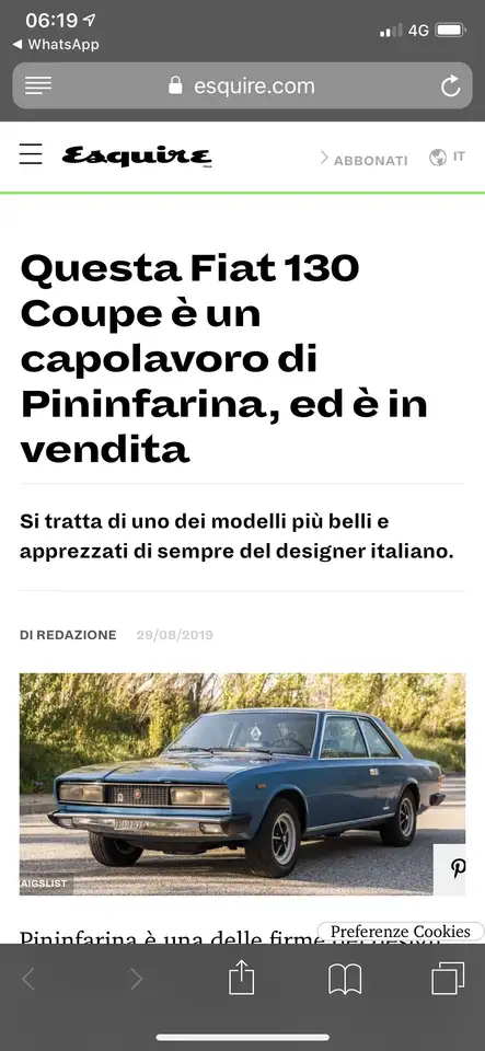 Fiat 130 Berlina, foto 8