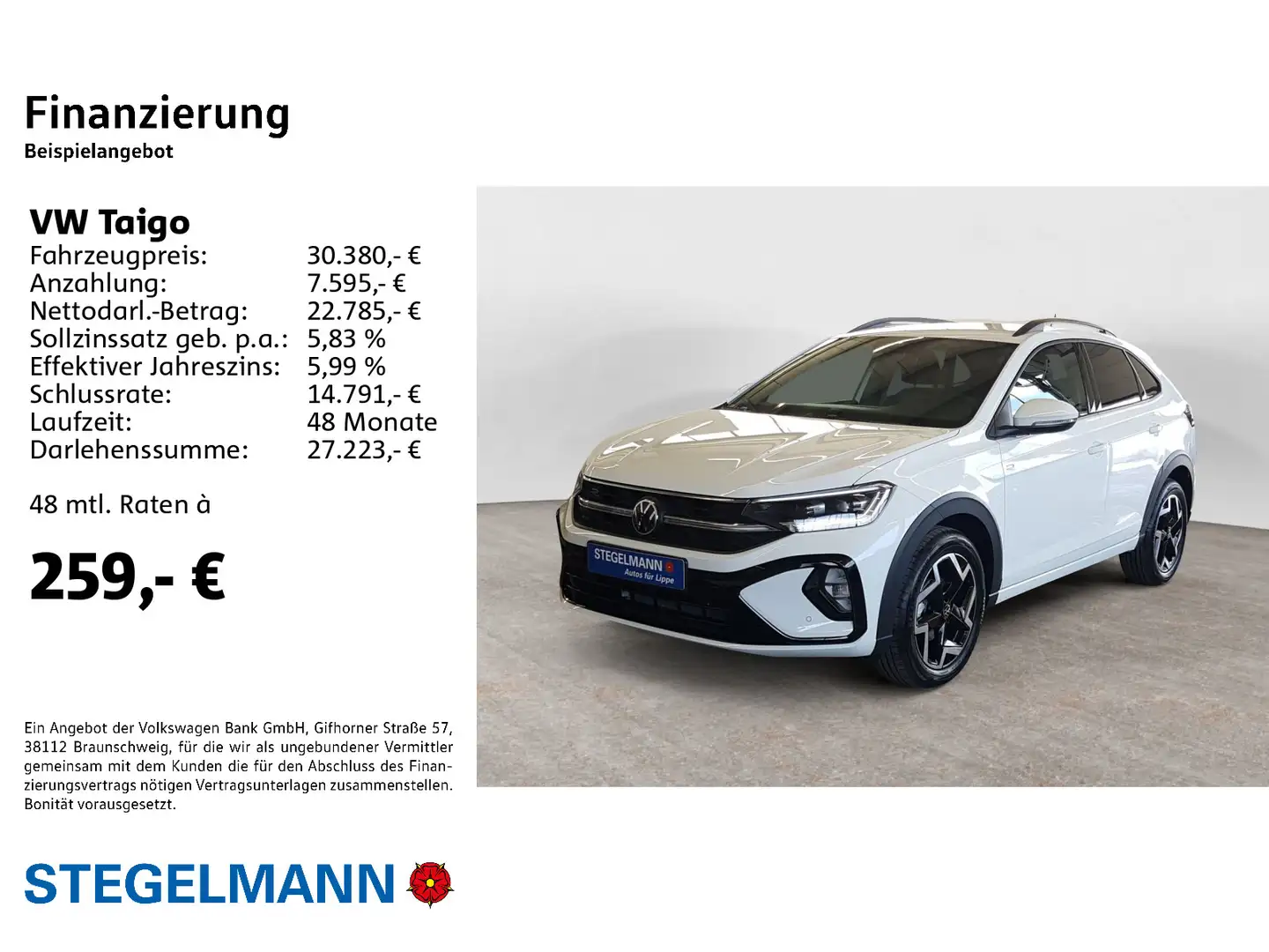 Volkswagen Taigo 1,0 l TSI OPF 6-Gang-Schaltgetriebe R-Line Blanc - 2