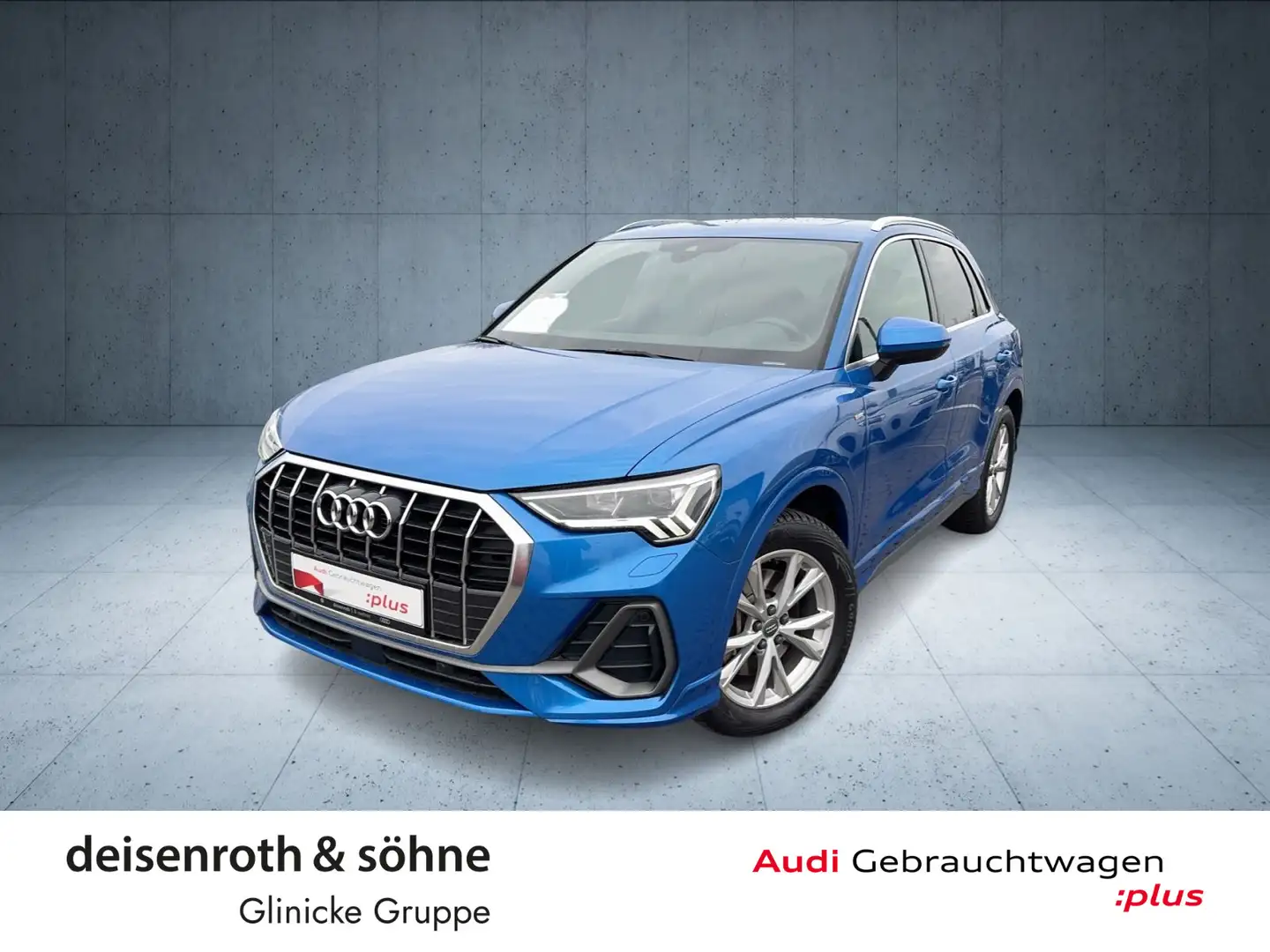 Audi Q3 S line 40 TFSI qu LED/Nav/Pano/SHZ/Assist/EPH Blau - 1
