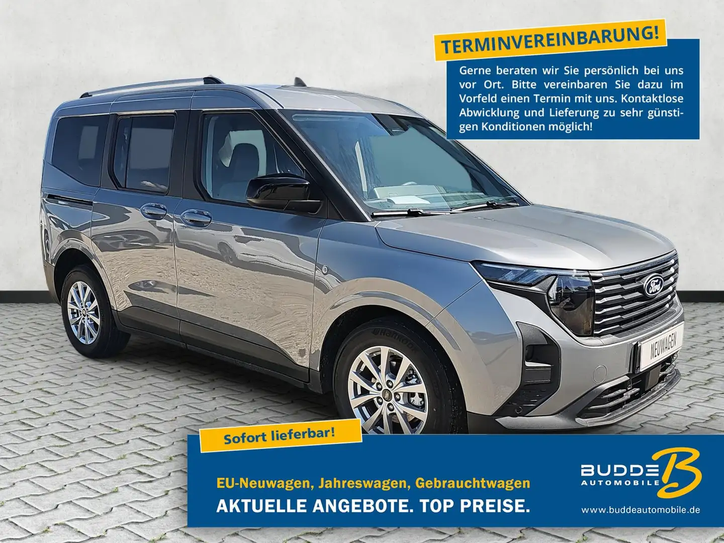 Ford Tourneo Courier 1.0 EB Autom. Titanium / ACC Zilver - 1
