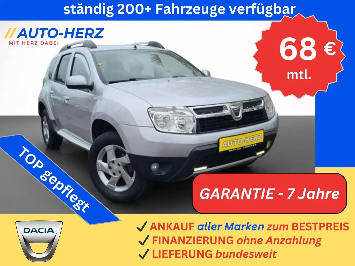 Dacia Duster Prestige *LEDER+KLIMA+PDC+2.HAND* Срібний - 1