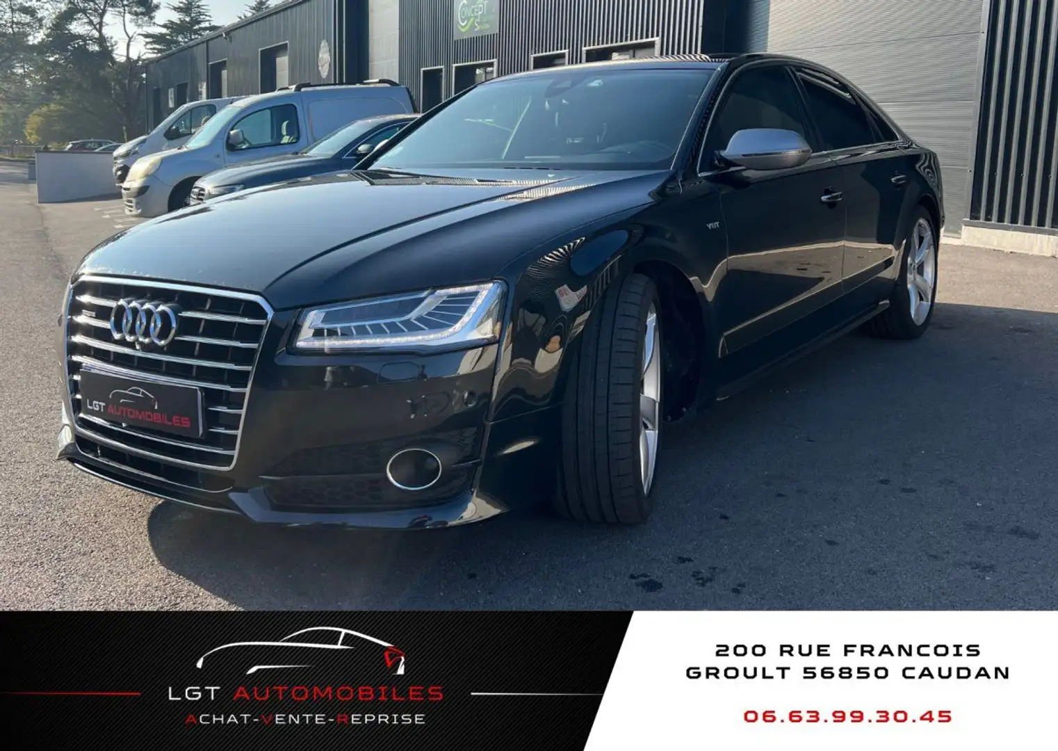 Audi A8 III 4.2 V8 TDI 385ch clean diesel Avus quattro Tiptronic Euro6 Noir - 1