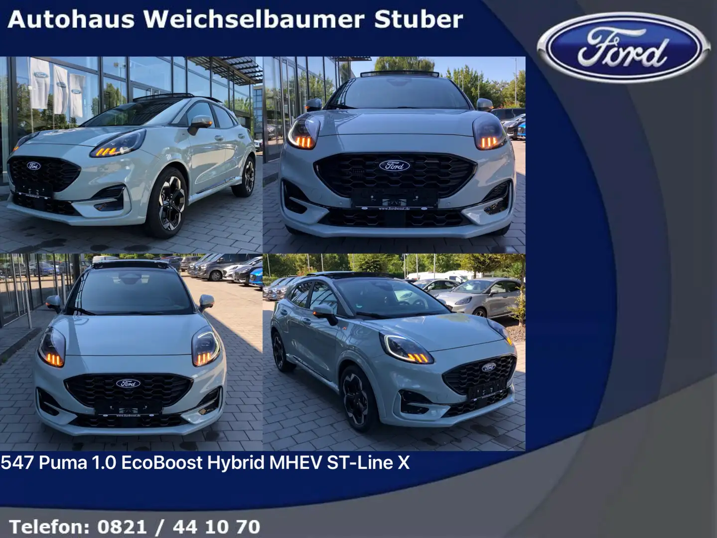 Ford Puma 547 Puma 1.0 EcoBoost Hybrid MHEV ST-Line X Grau - 1