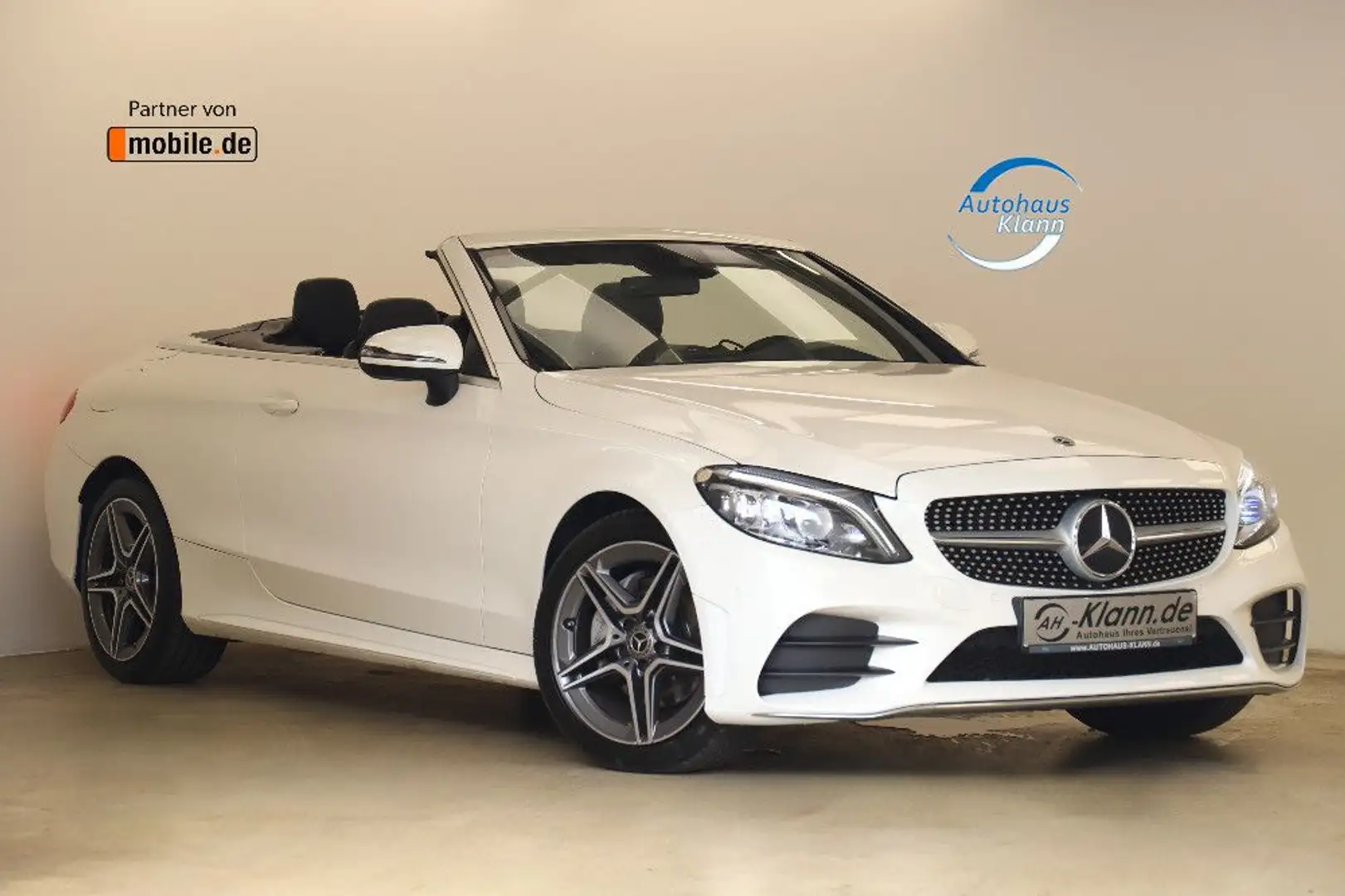 Mercedes-Benz C 180 Cabrio 156PS 9G AMG Line Airscarf Carplay Weiß - 2