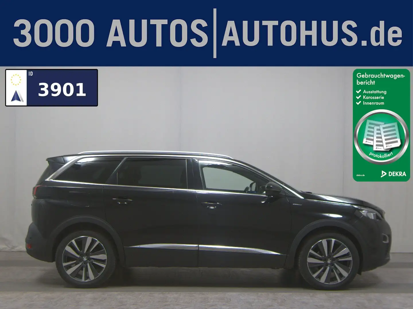 Peugeot 5008 1.5 BlueHDI Allure 7 Sitzer AHK LED Navi Schwarz - 1