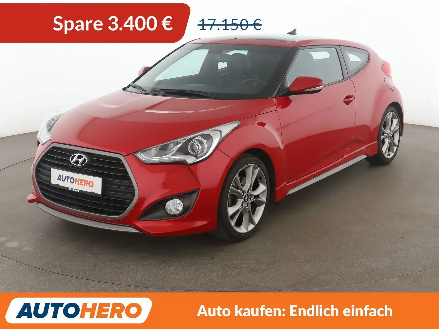 Hyundai VELOSTER 1.6 TGDI Premium *NAVI*XENON*TEMPO*PDC*SHZ*ALU* Rot - 1