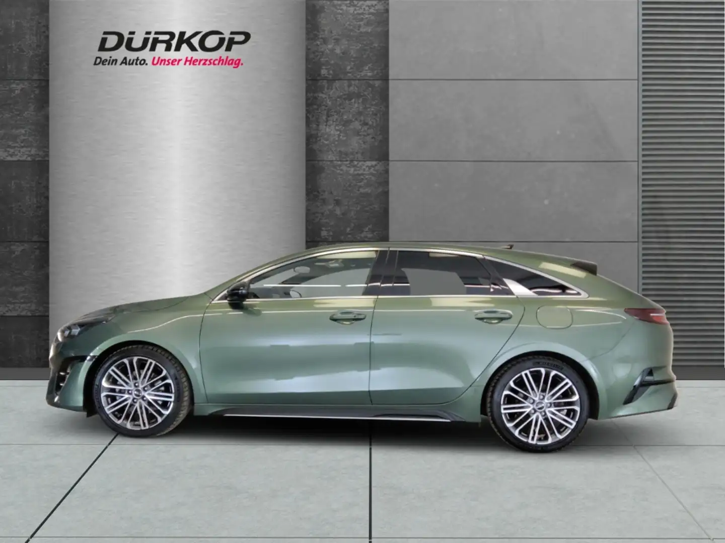 Kia ProCeed / pro_cee'd 1.5 T GT-Line Automatik Navigation Leder Klimaauto Grün - 2