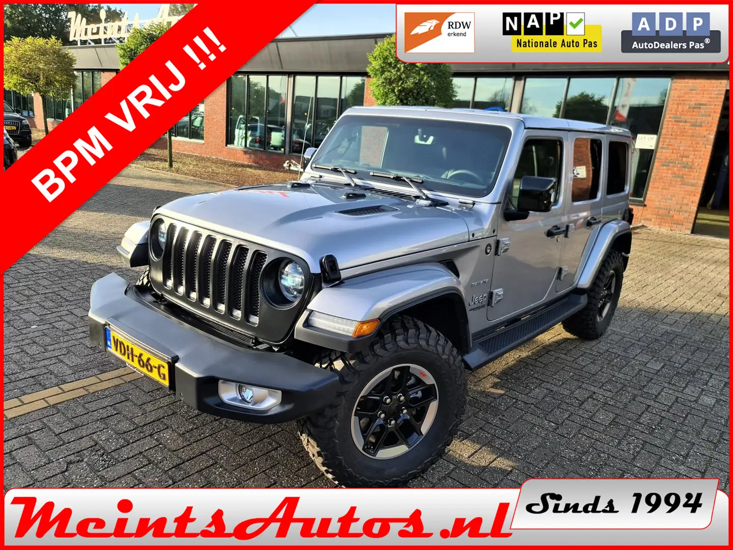Jeep Wrangler 2.2D Sahara Unlimited 200Pk OUTLAW 4WD, MOPART LV Grijs - 1