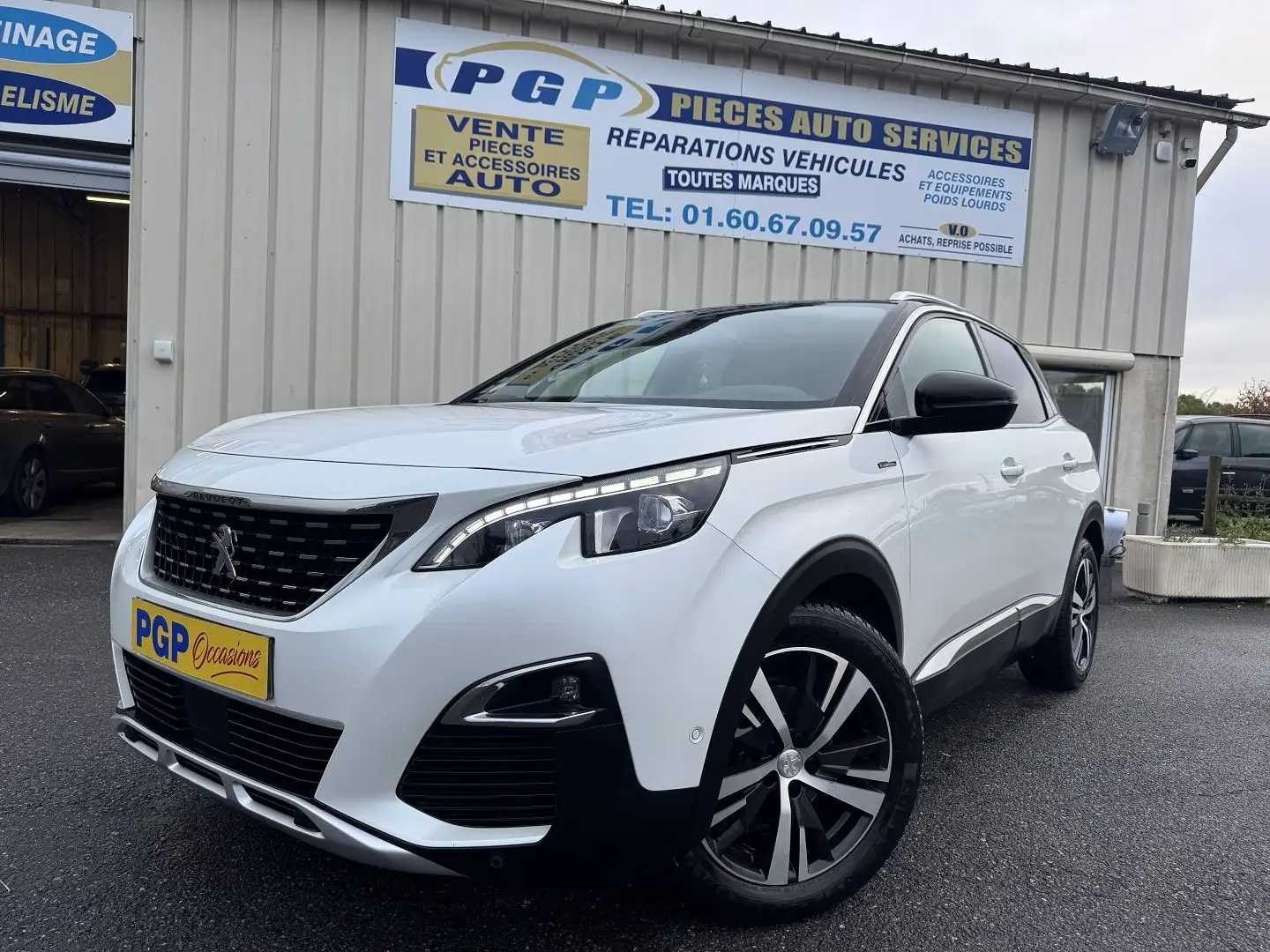 Peugeot 3008 2.0 BLUEHDI 150CH GT LINE S\u0026S Blanc - 1